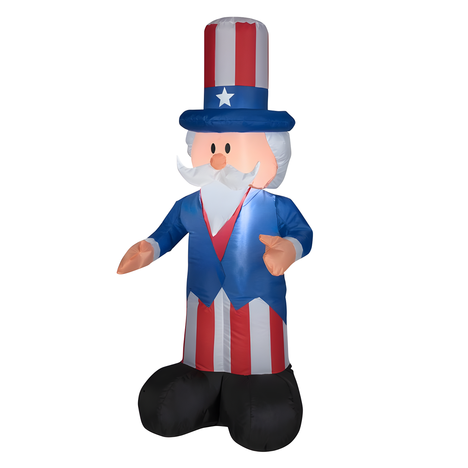 4' Patriotic Inflatable Uncle Sam with LED Light