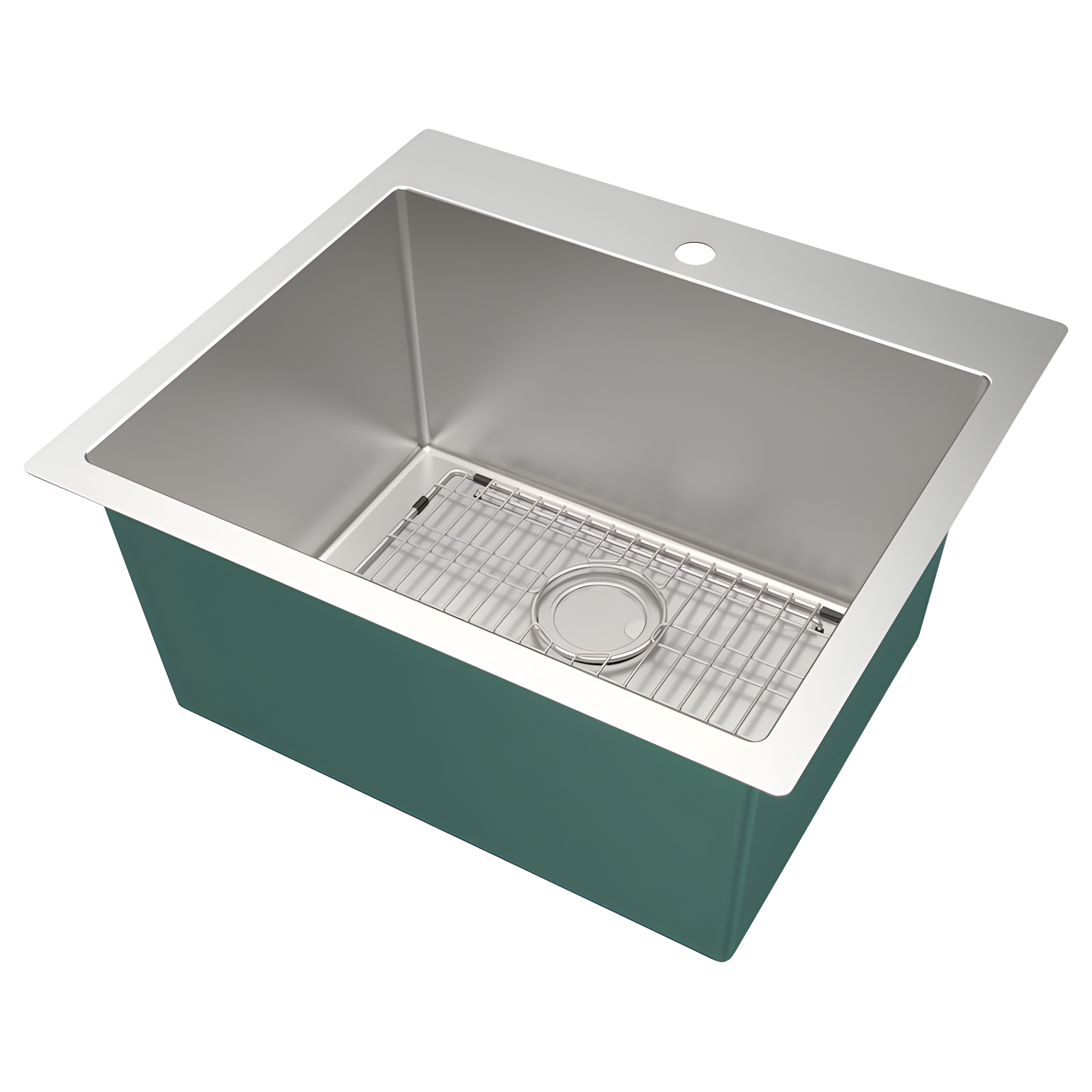 25'' Brushed Stainless Steel Drop-in Undermount Laundry Sink