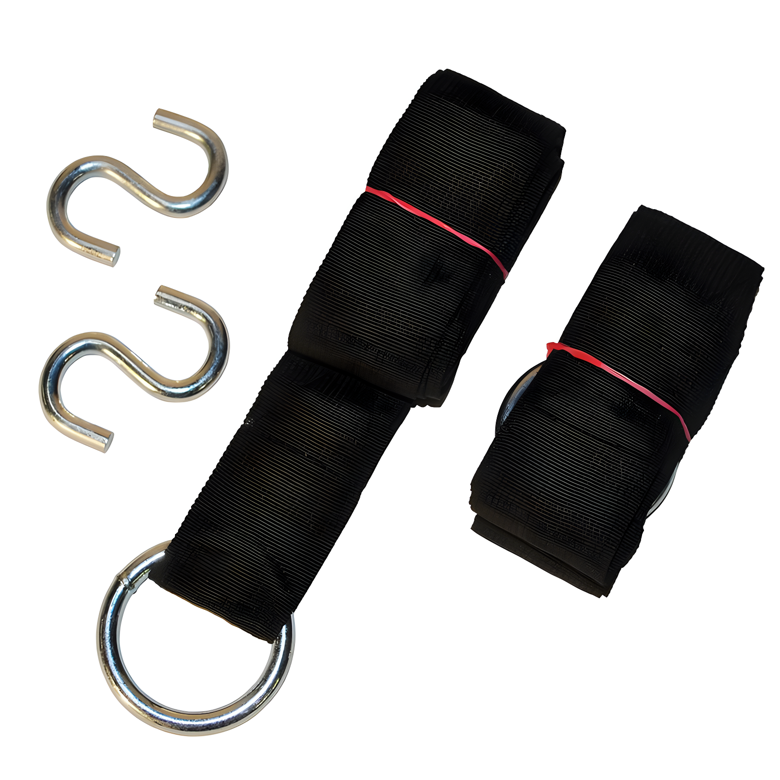 Heavy-Duty Black Nylon Hammock Tree Hanging Kit