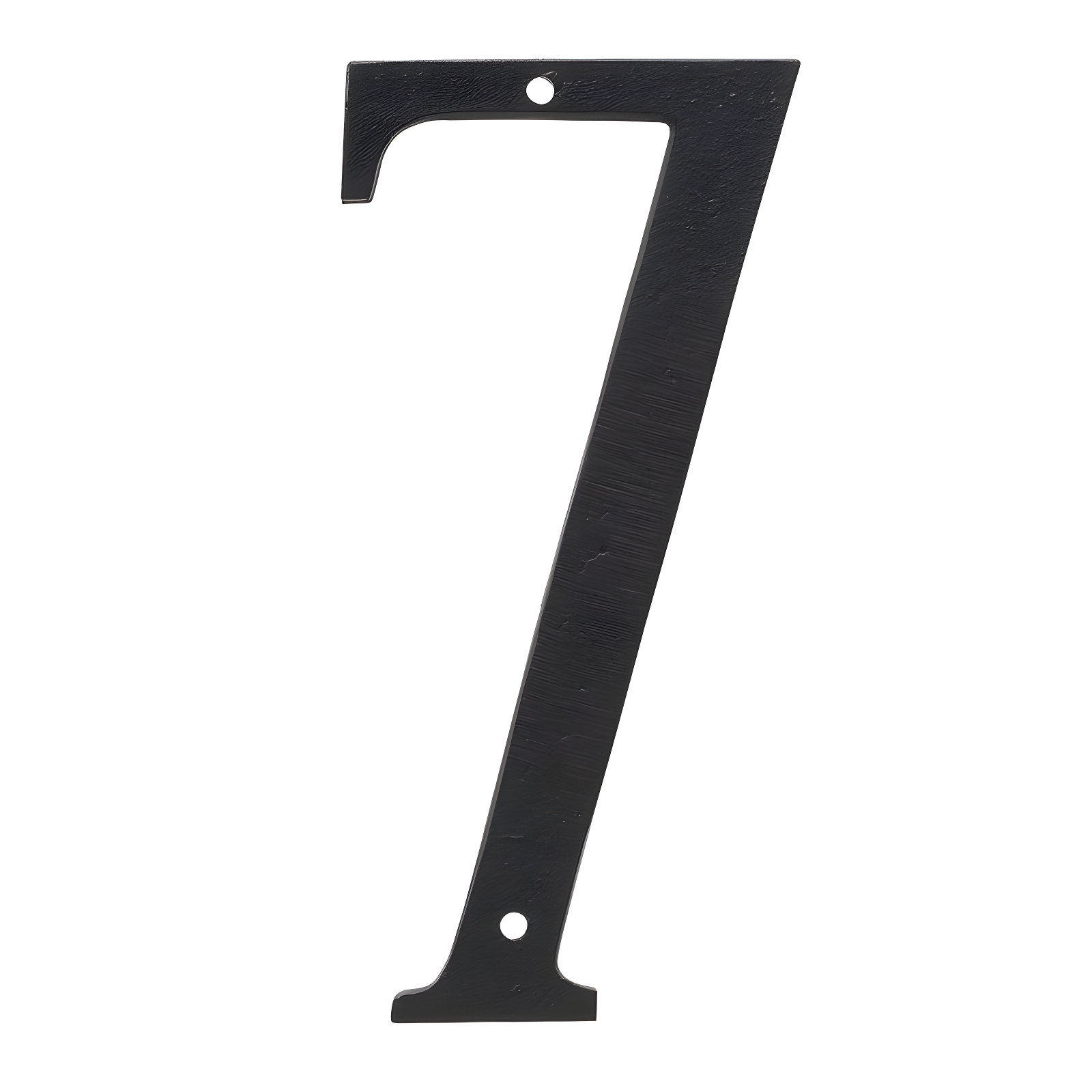 8-Inch Black Aluminum House Number 7