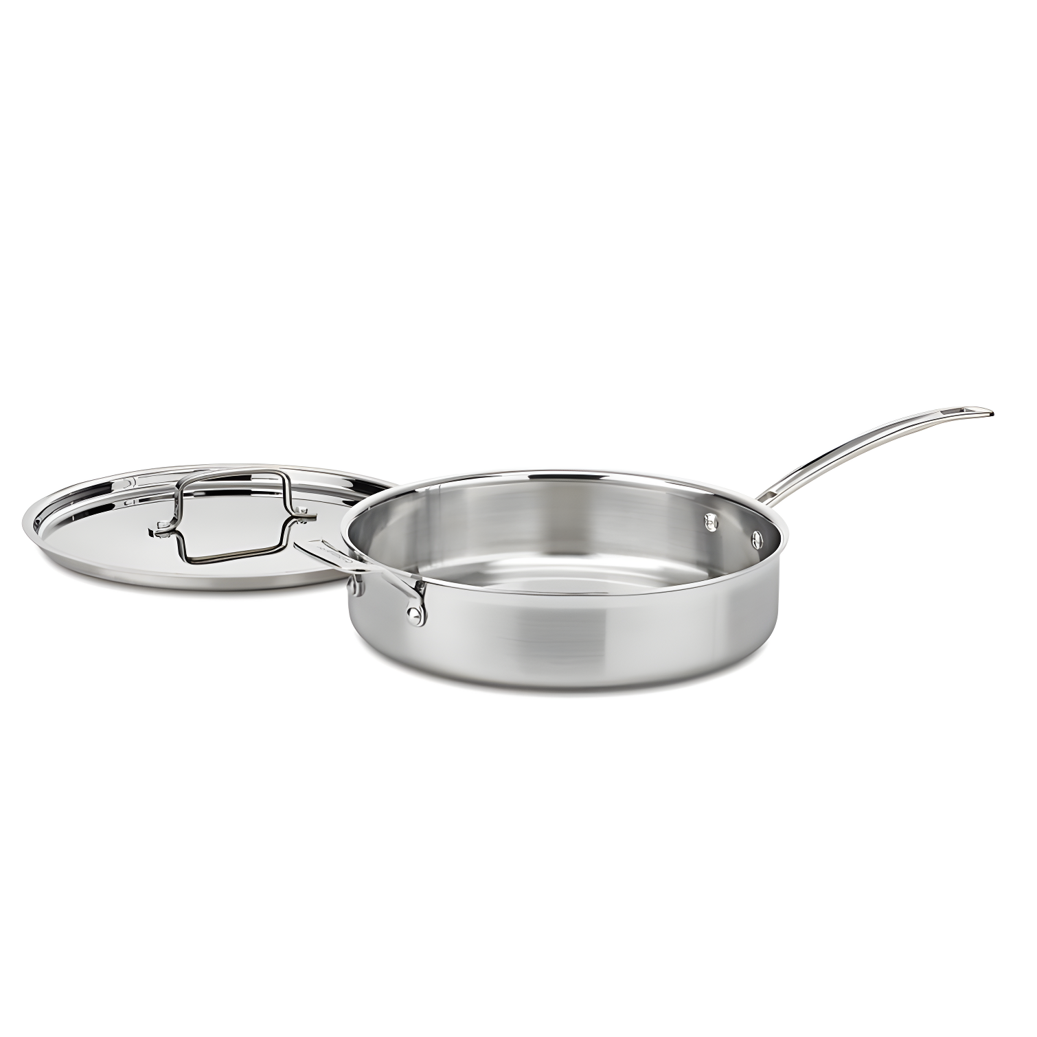 5.5-Quart Stainless Steel Saute Pan with Lid