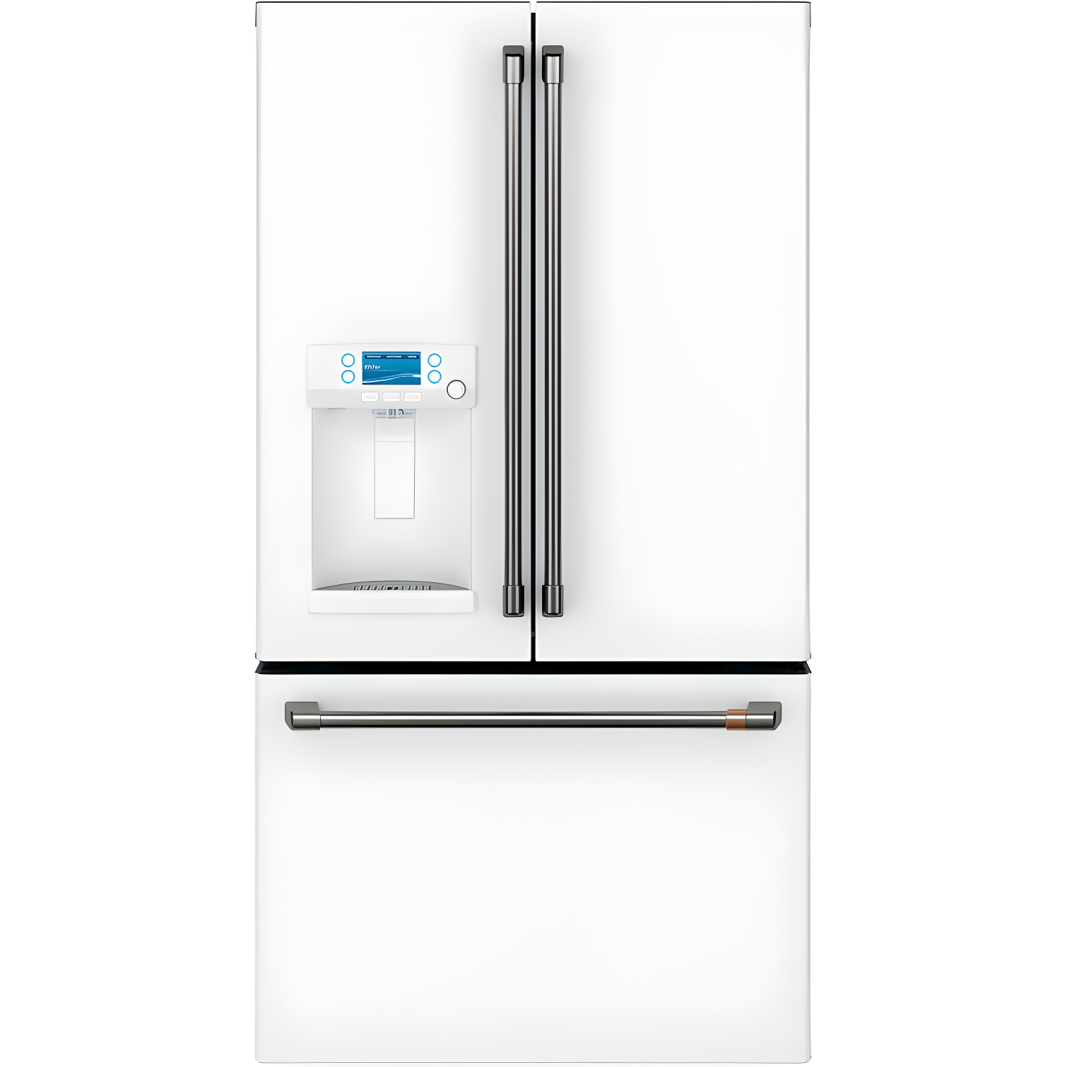 Matte White 36" Smart French-Door Refrigerator with Ice Maker