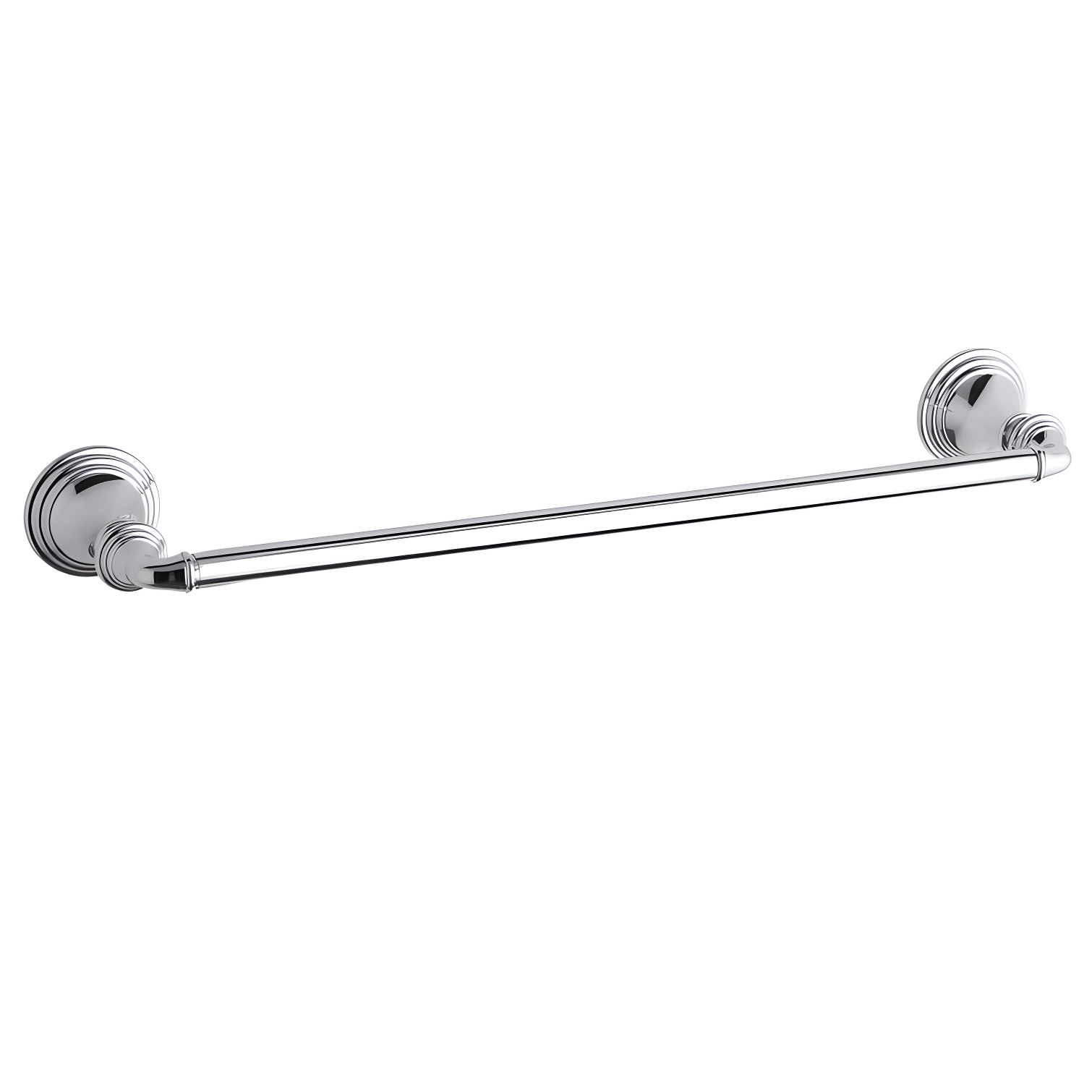 Devonshire 24-Inch Polished Brass Wall Mounted Towel Bar