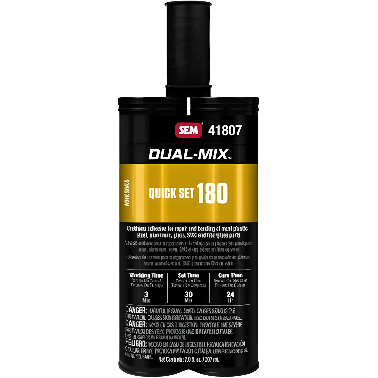 SEM Dual-Mix Quick Set 180 Black Urethane Adhesive