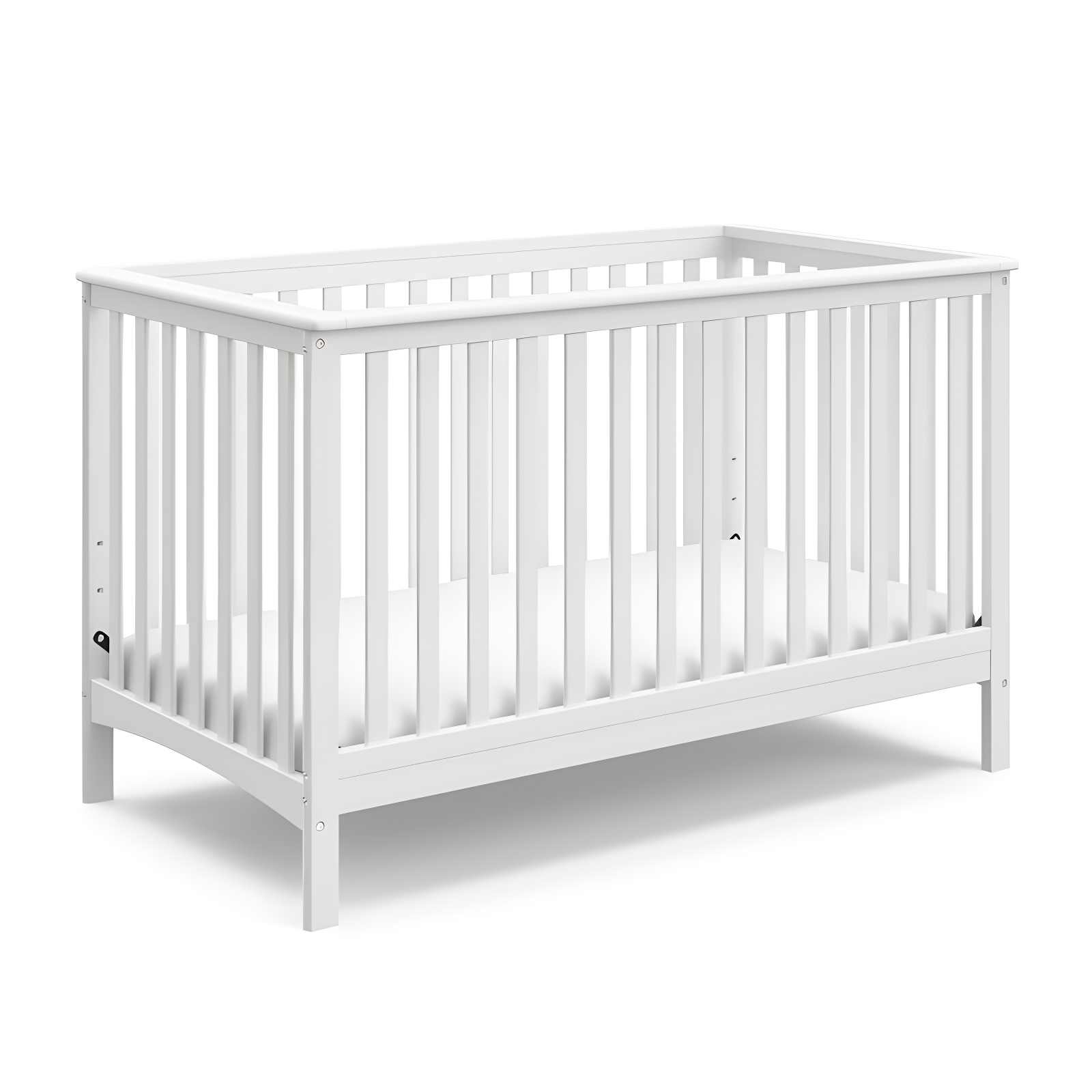 White Pine Wood 4-in-1 Convertible Baby Crib