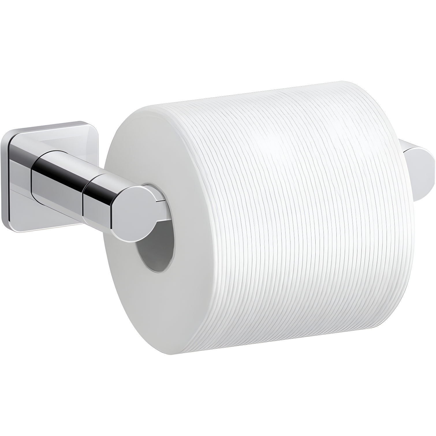 Polished Chrome Pivoting Toilet Paper Holder