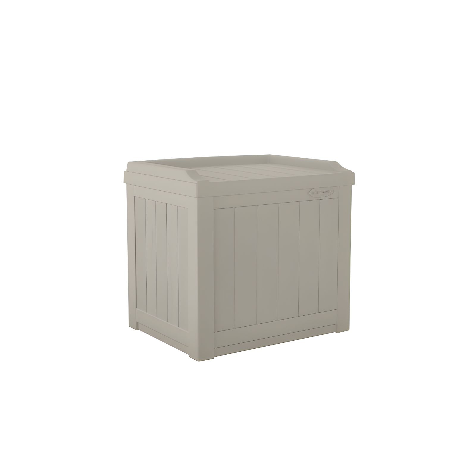 Compact Resin 22-Gallon Storage Seat in Light Taupe