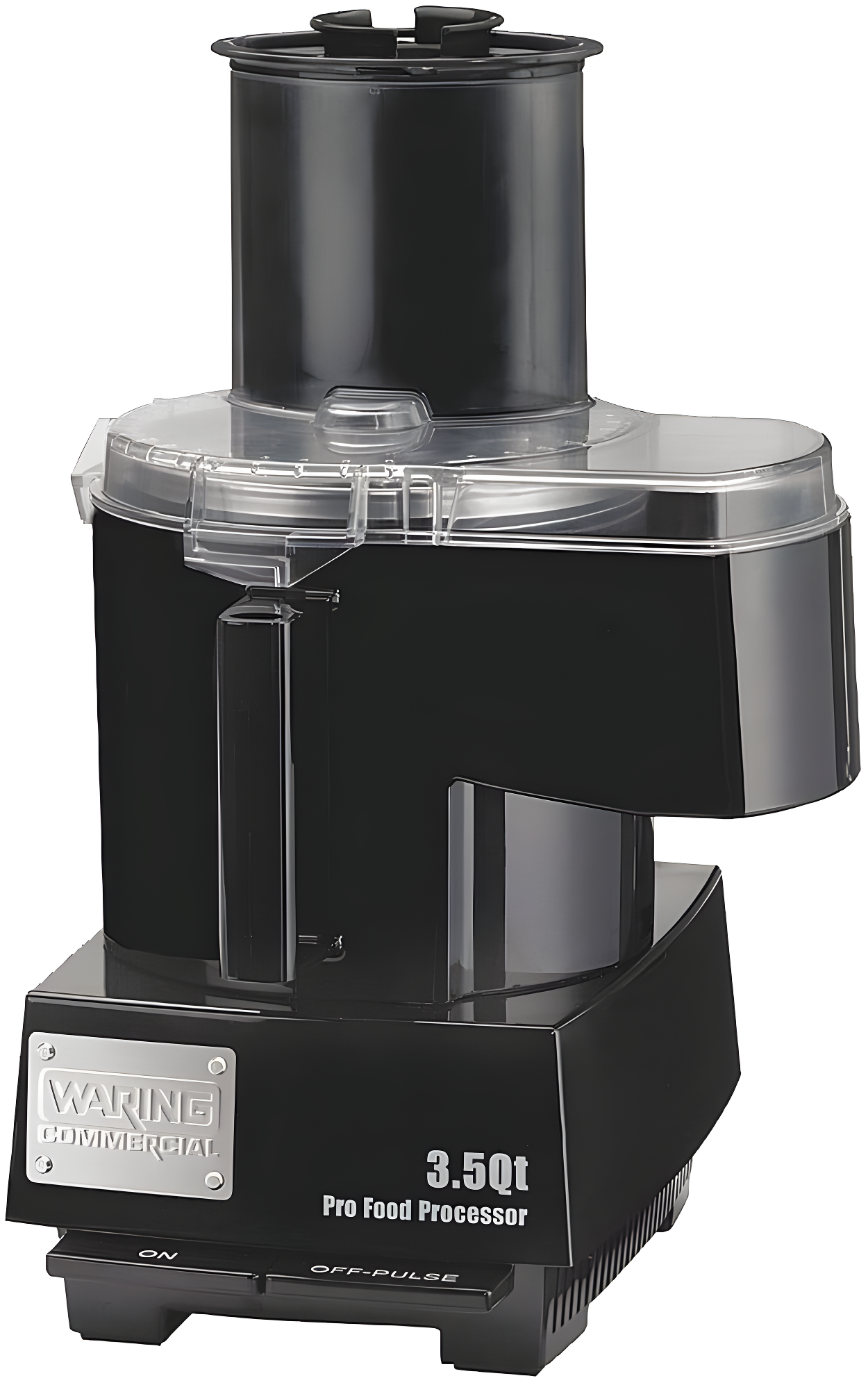 Black 3.5 Quart Commercial Food Processor with Plastic Housing