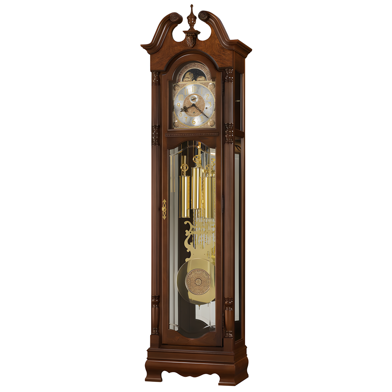 Baldwin 86" Cherry Wood Traditional Grandfather Clock