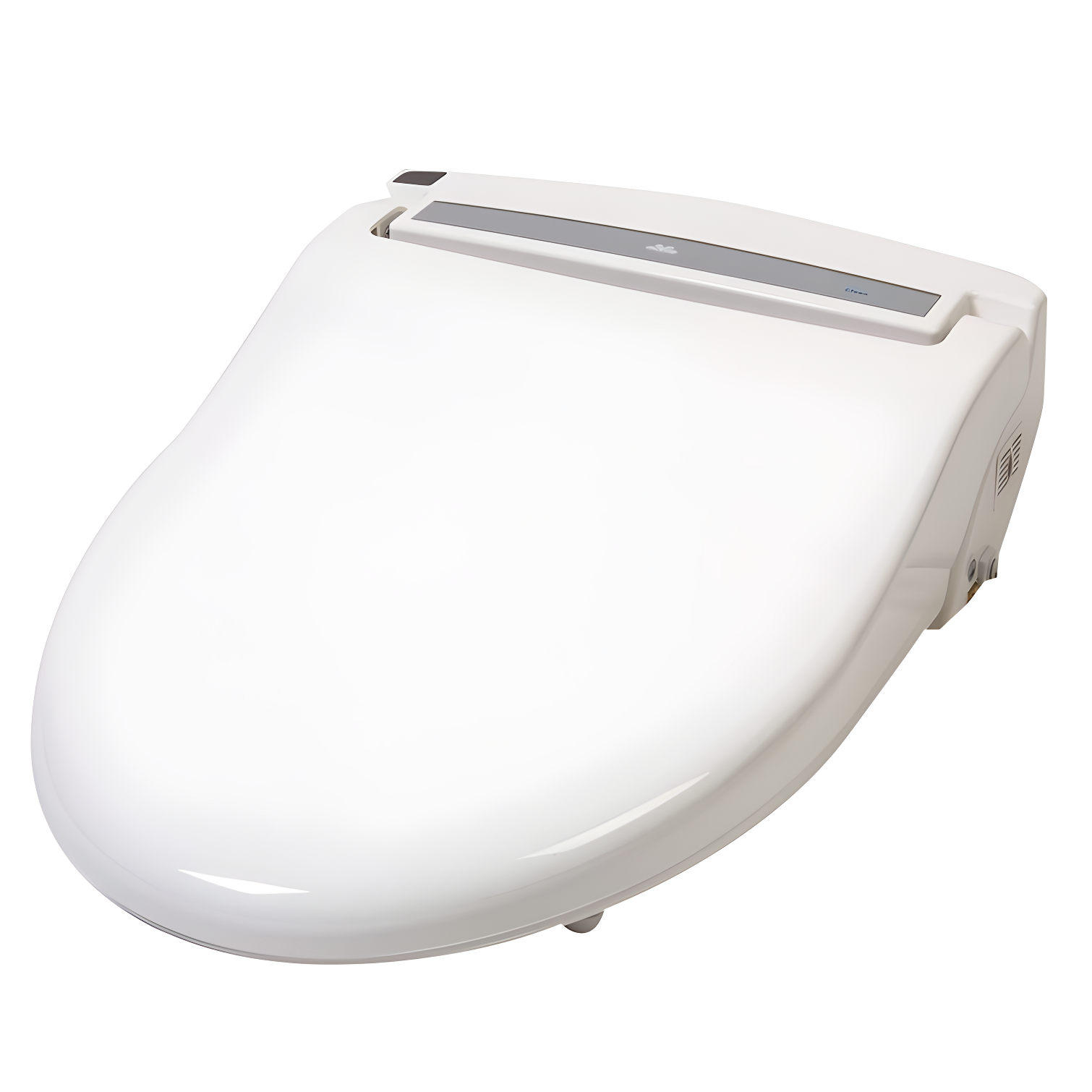 White Round Heated Bidet Toilet Seat with Remote Control