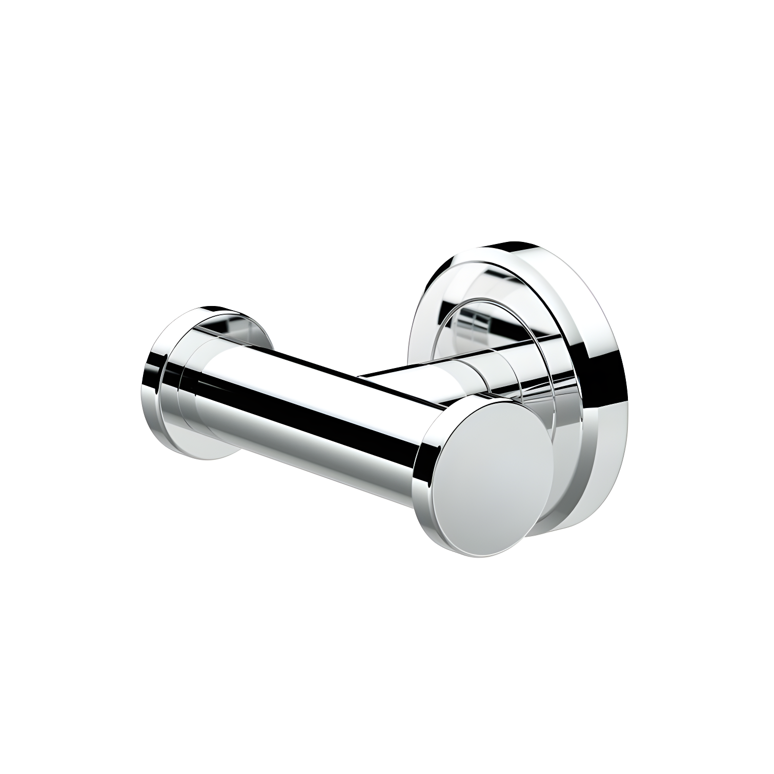 Chrome Double Wall Mounted Robe and Towel Hook