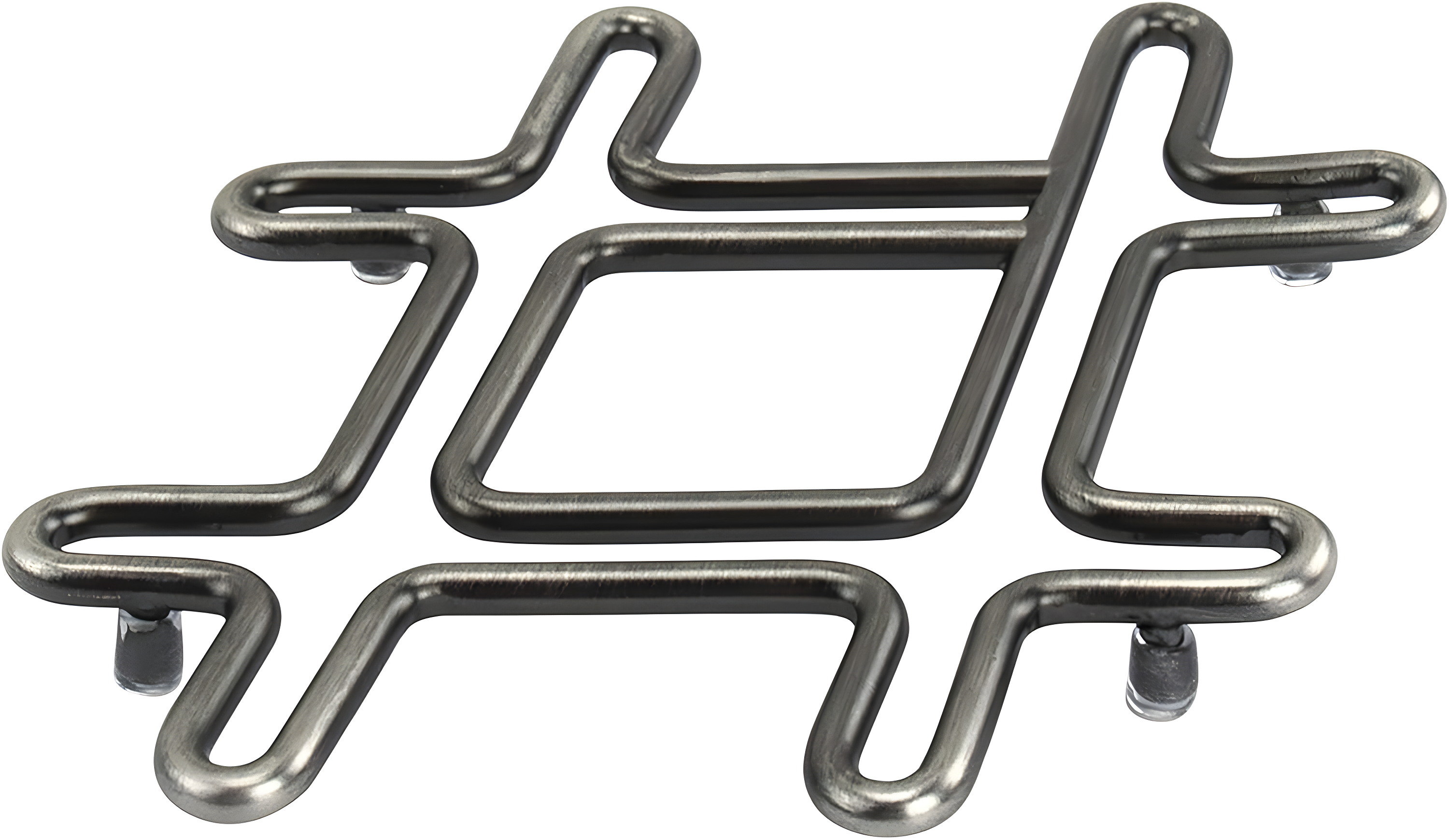 Graphite Steel Hashtag Trivet for Modern Kitchens