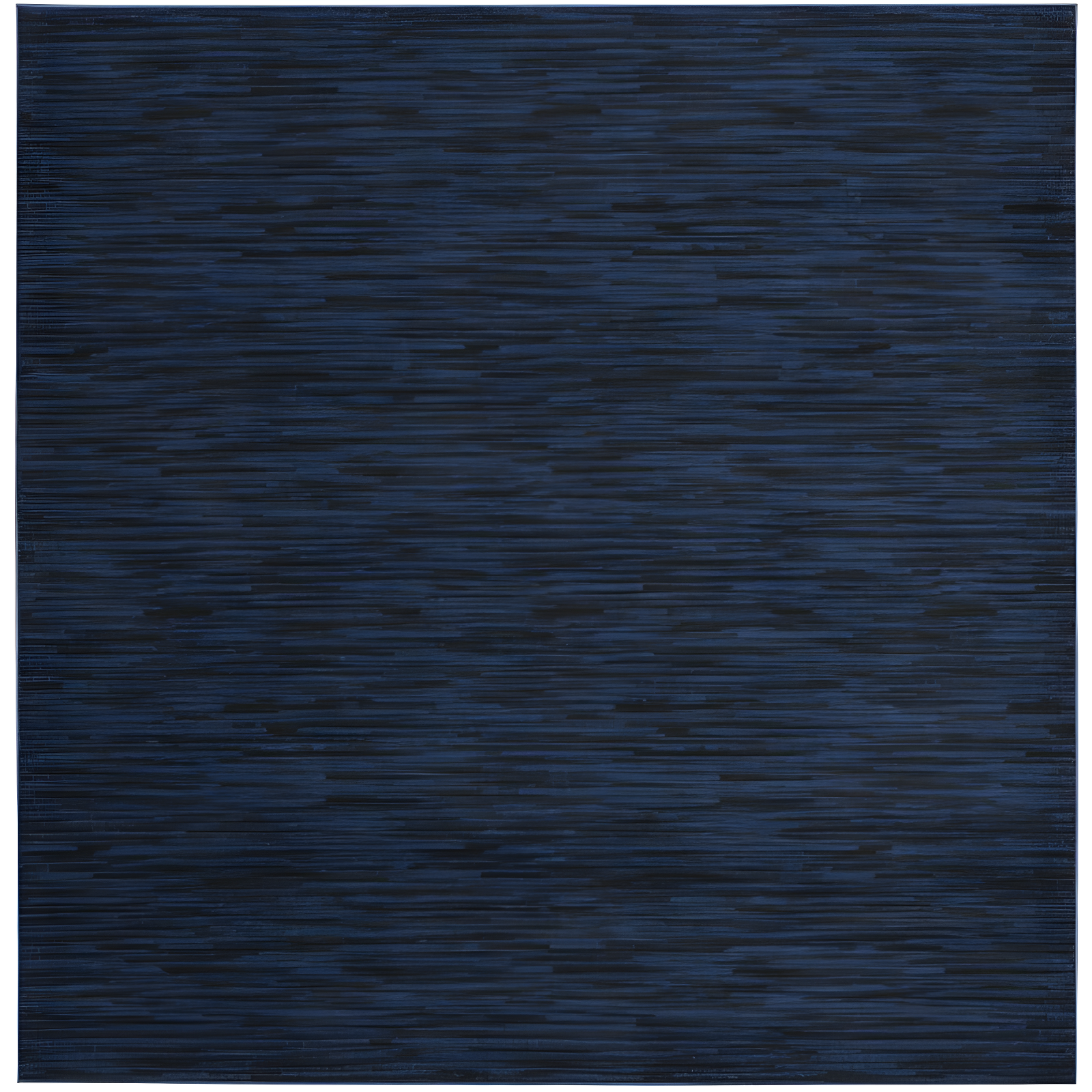 Midnight Blue 7' Square Non-slip Synthetic Rug