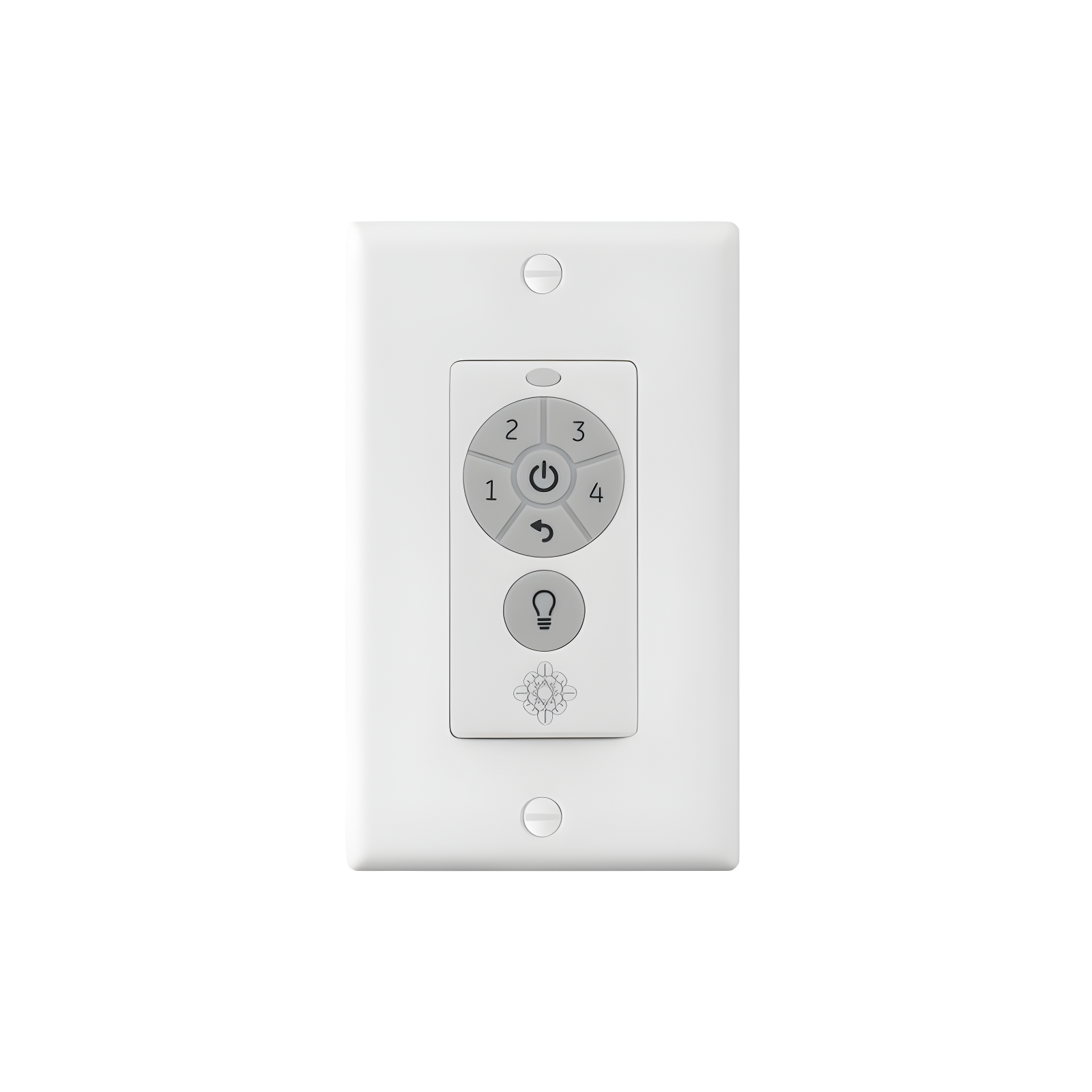 Compact White Wall Control for Ceiling Fans