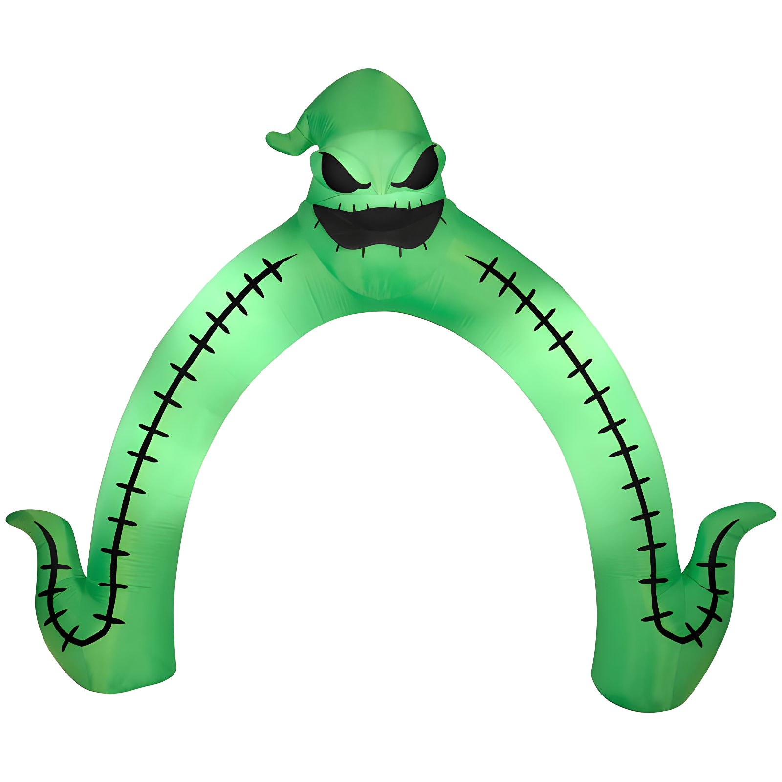 Neon Green Halloween Inflatable Oogie Boogie Archway, 10 ft Tall