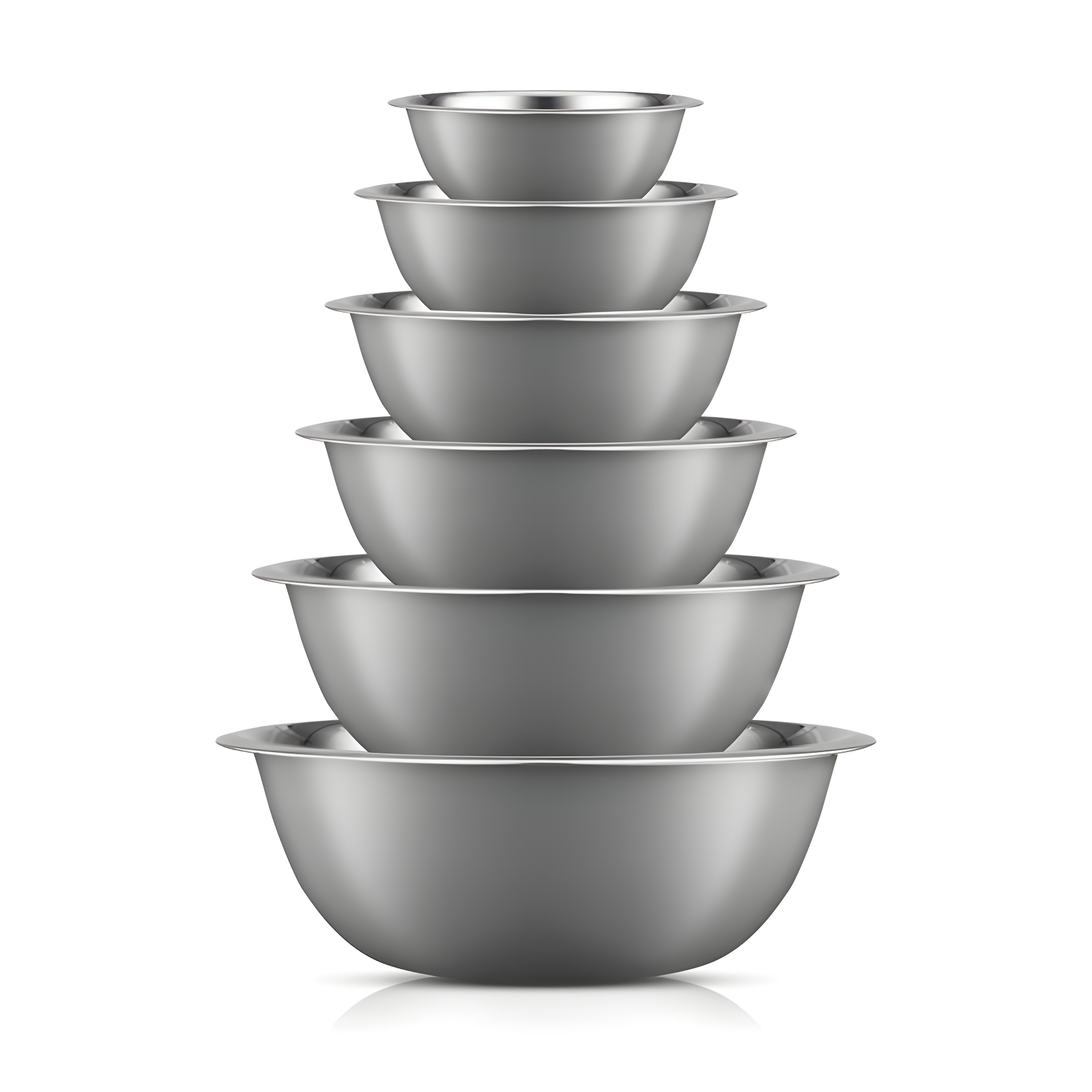 JoyJolt Stainless Steel Nesting Mixing Bowl Set of 6