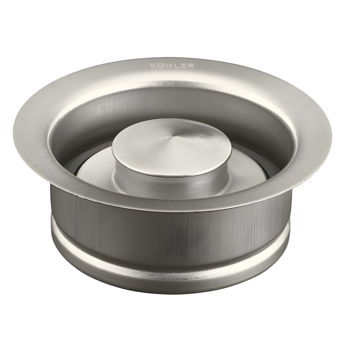 Vibrant Brushed Nickel Stainless Steel Disposal Flange with Stopper