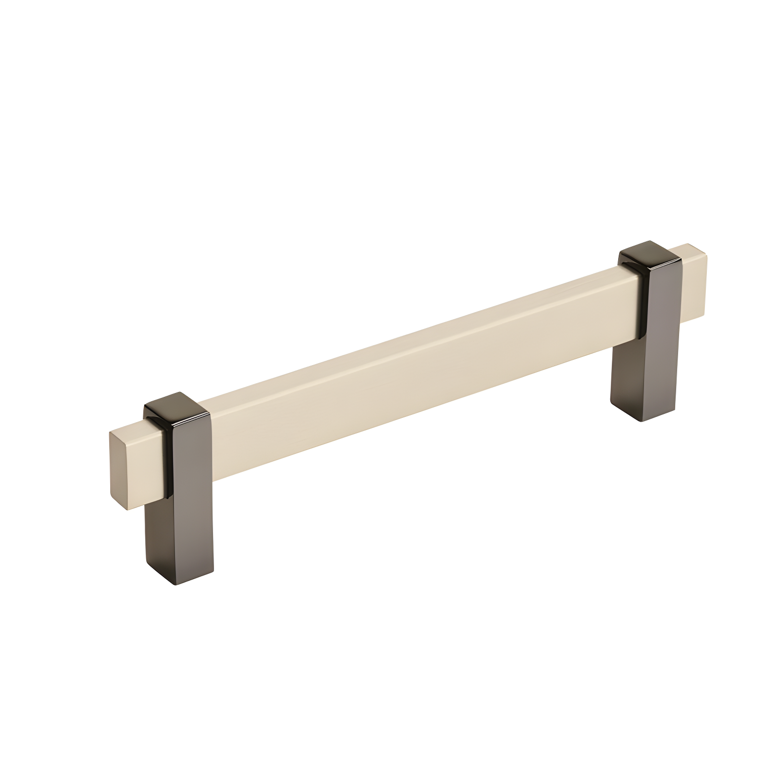 Mulino Silver Champagne and Black Nickel Cabinet Bar Pull