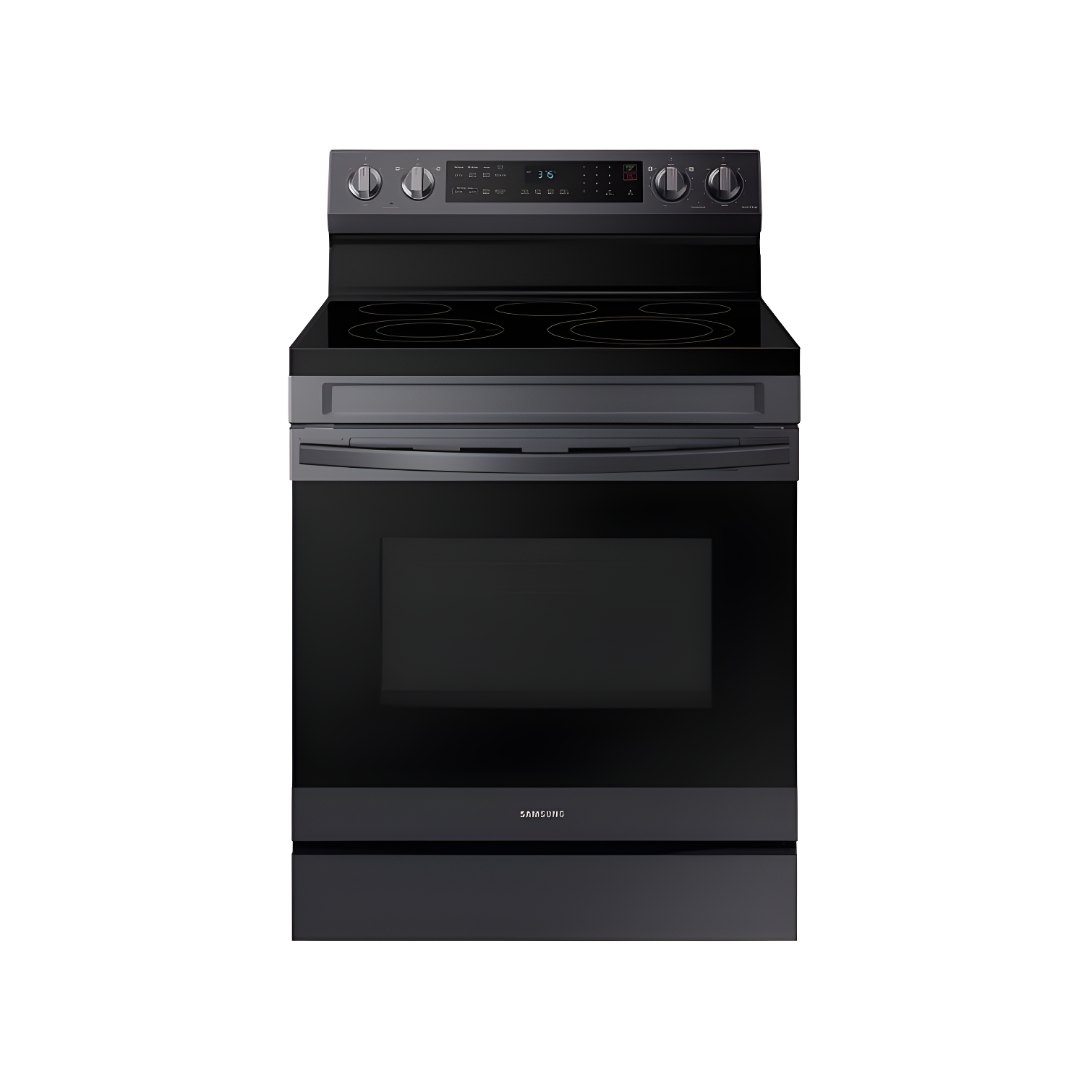 6.3 cu. ft. Black Stainless Steel Electric Range with Convection