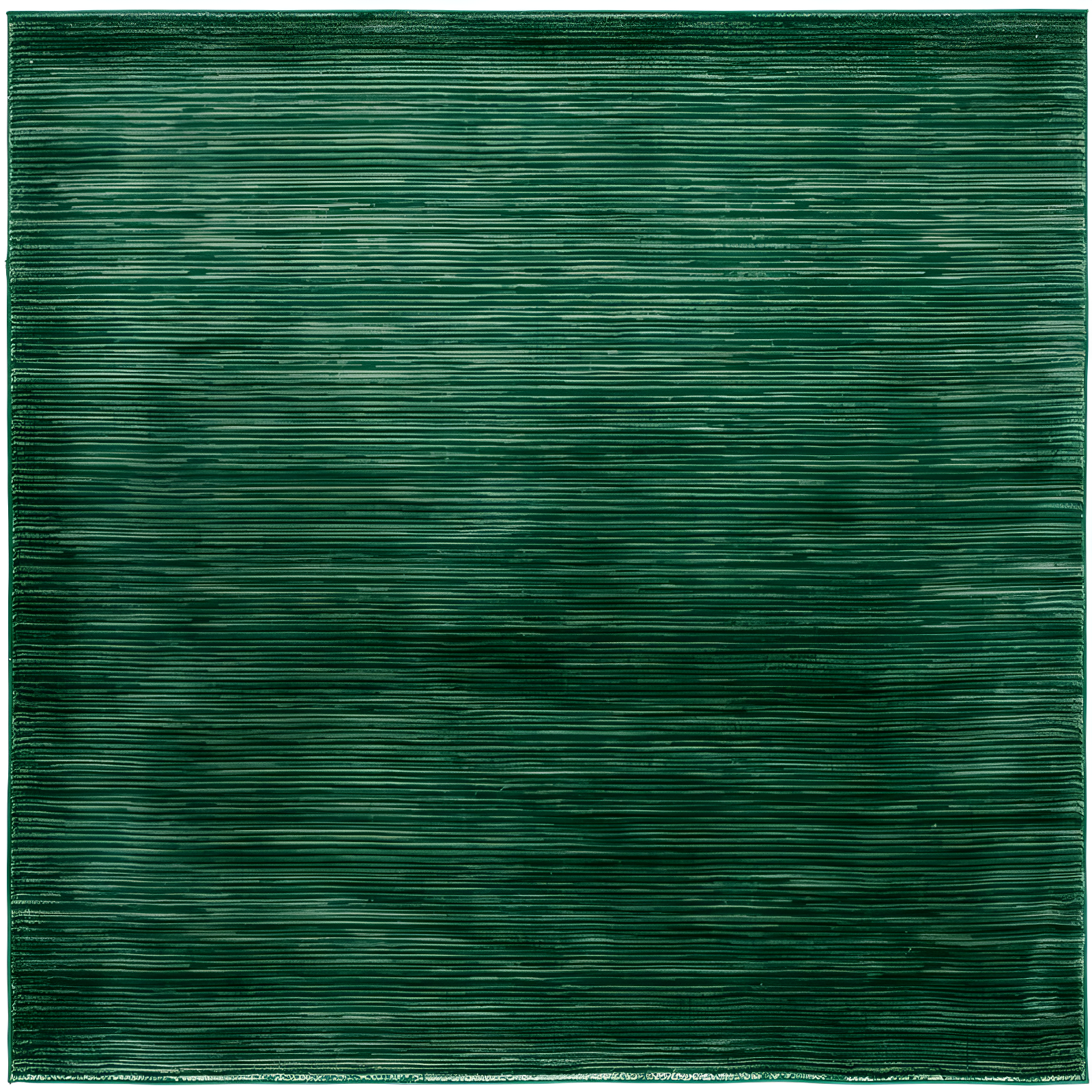 Dark Green Synthetic Flat Woven Square Area Rug