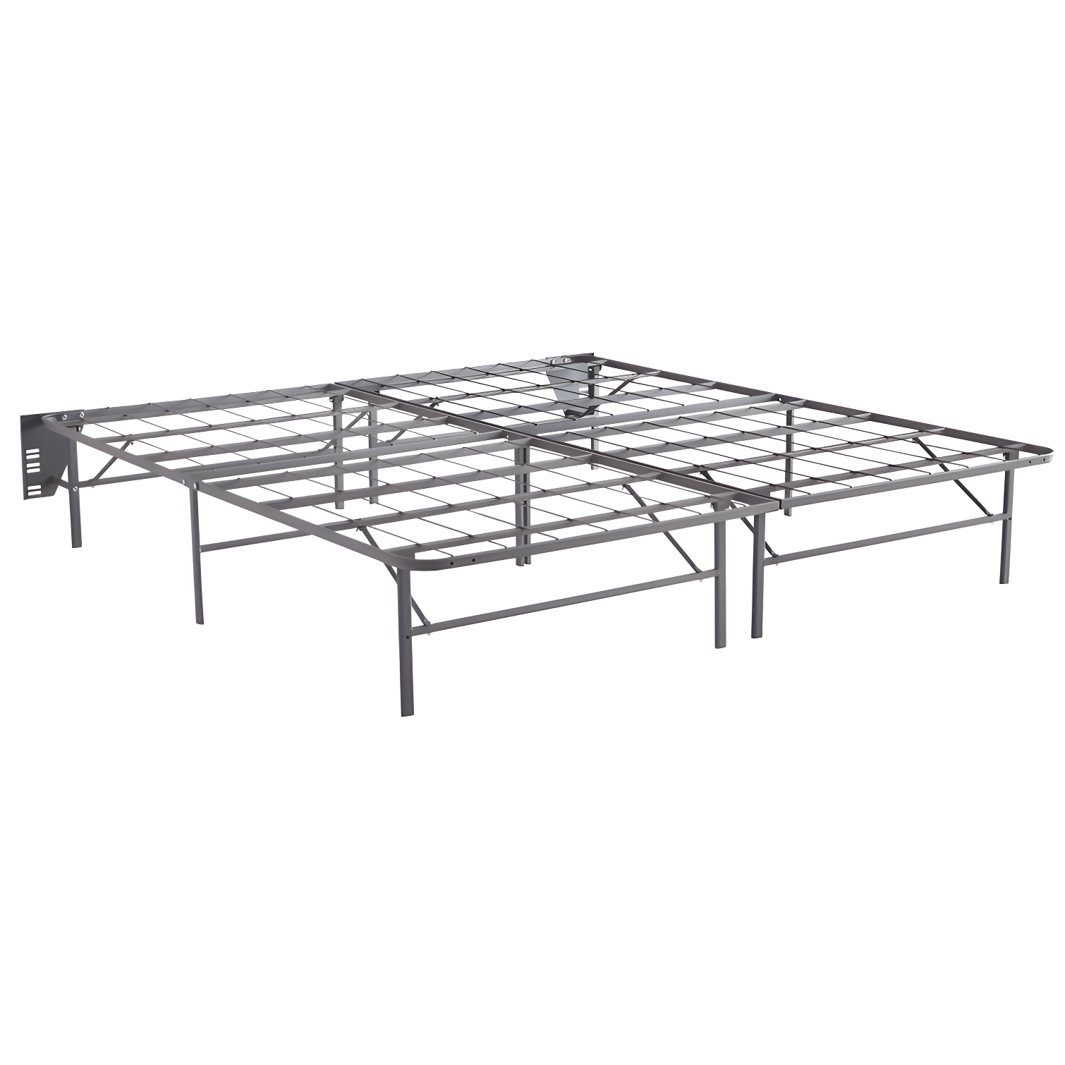 Gray Metal King Size Mattress Riser Foundation