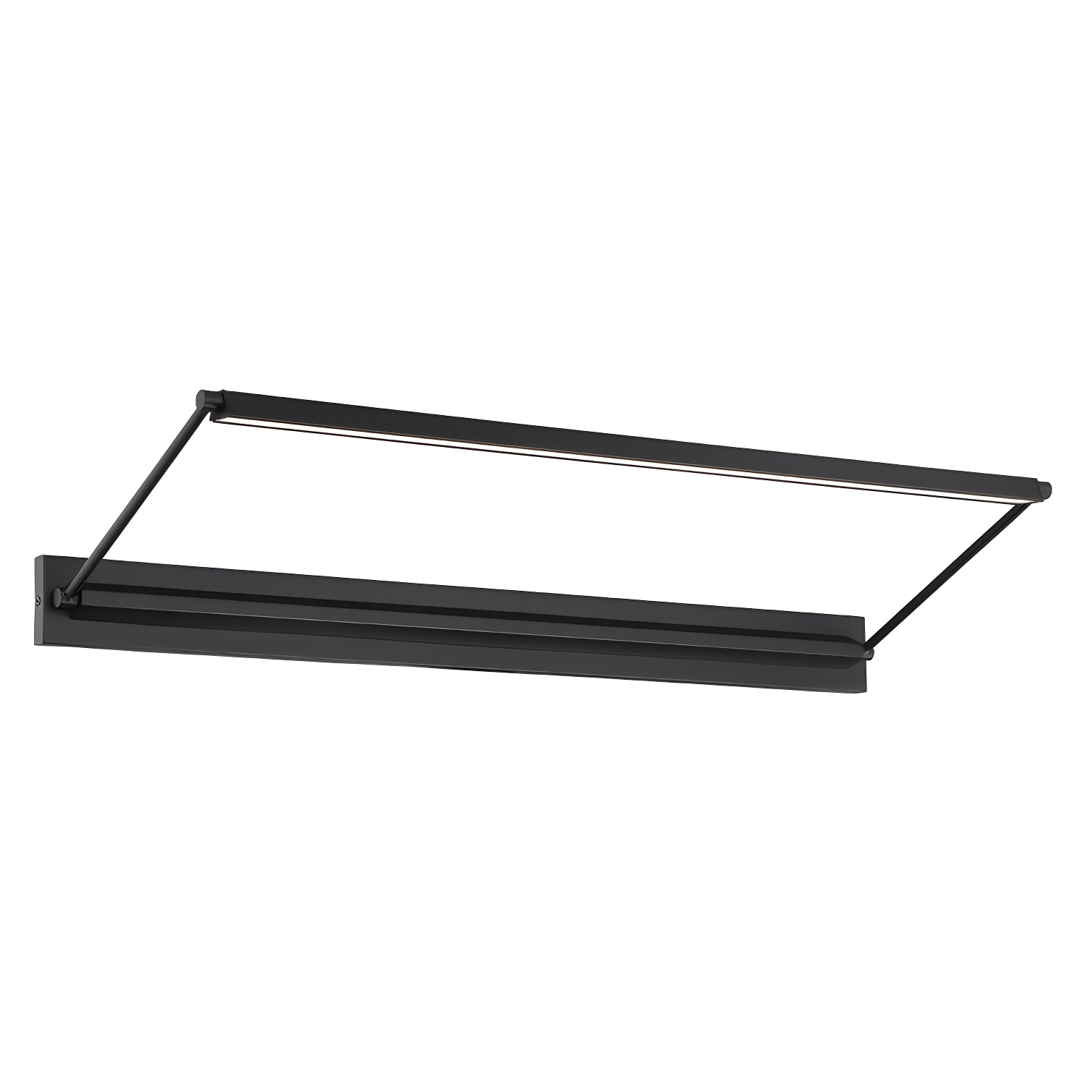 Hudson Black 34" Dimmable LED Wall Light with Adjustable Angle