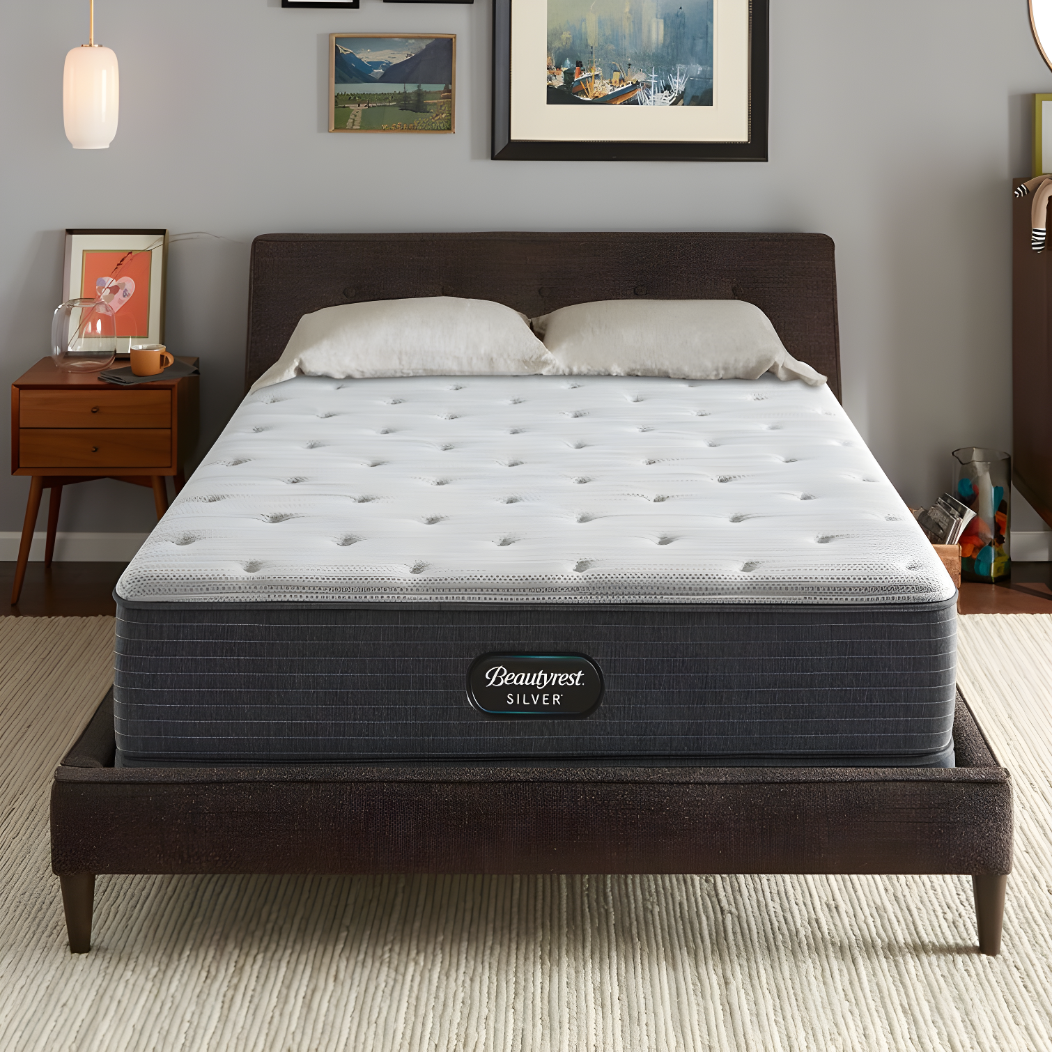 Twin XL Gray Innerspring Gel Memory Foam Adjustable Bed