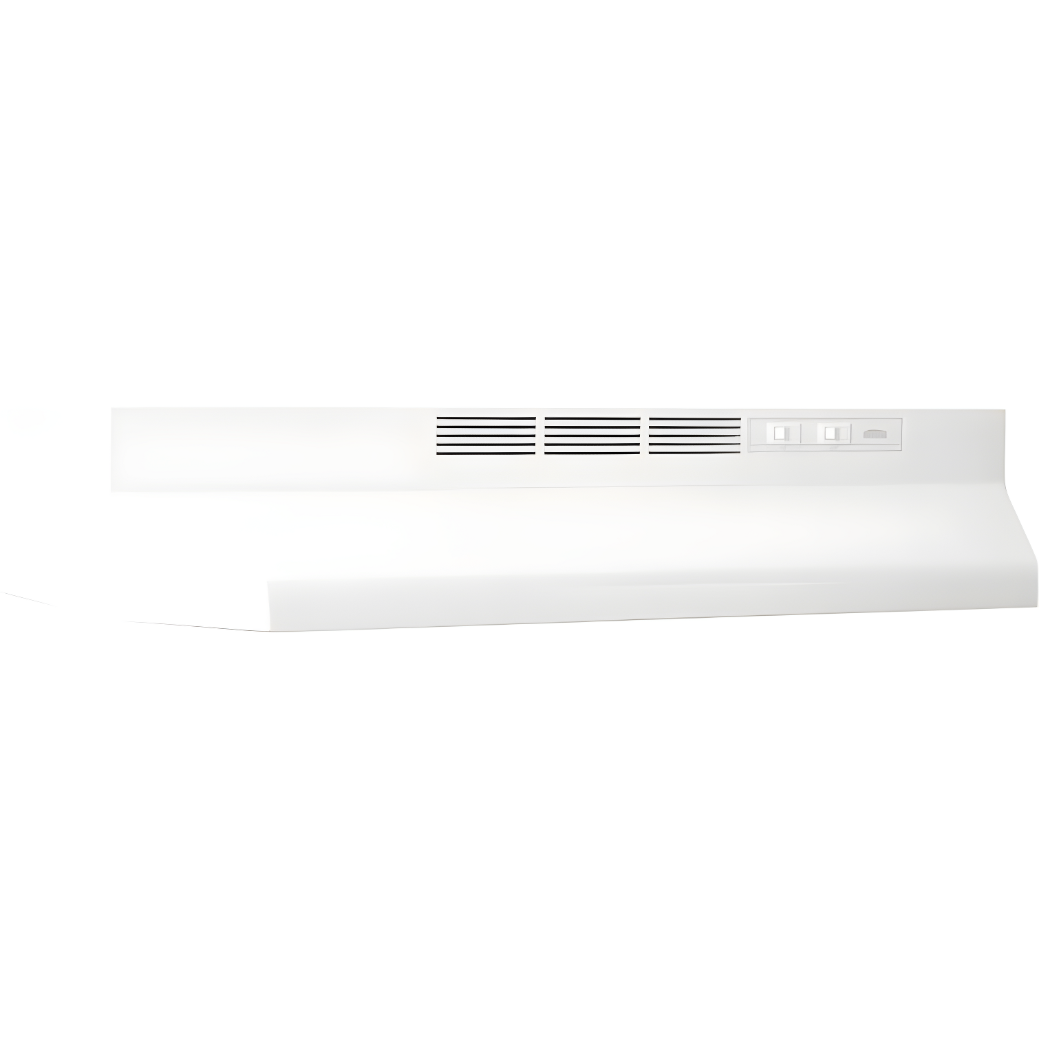 Broan 24" White Steel Ductless Under Cabinet Range Hood