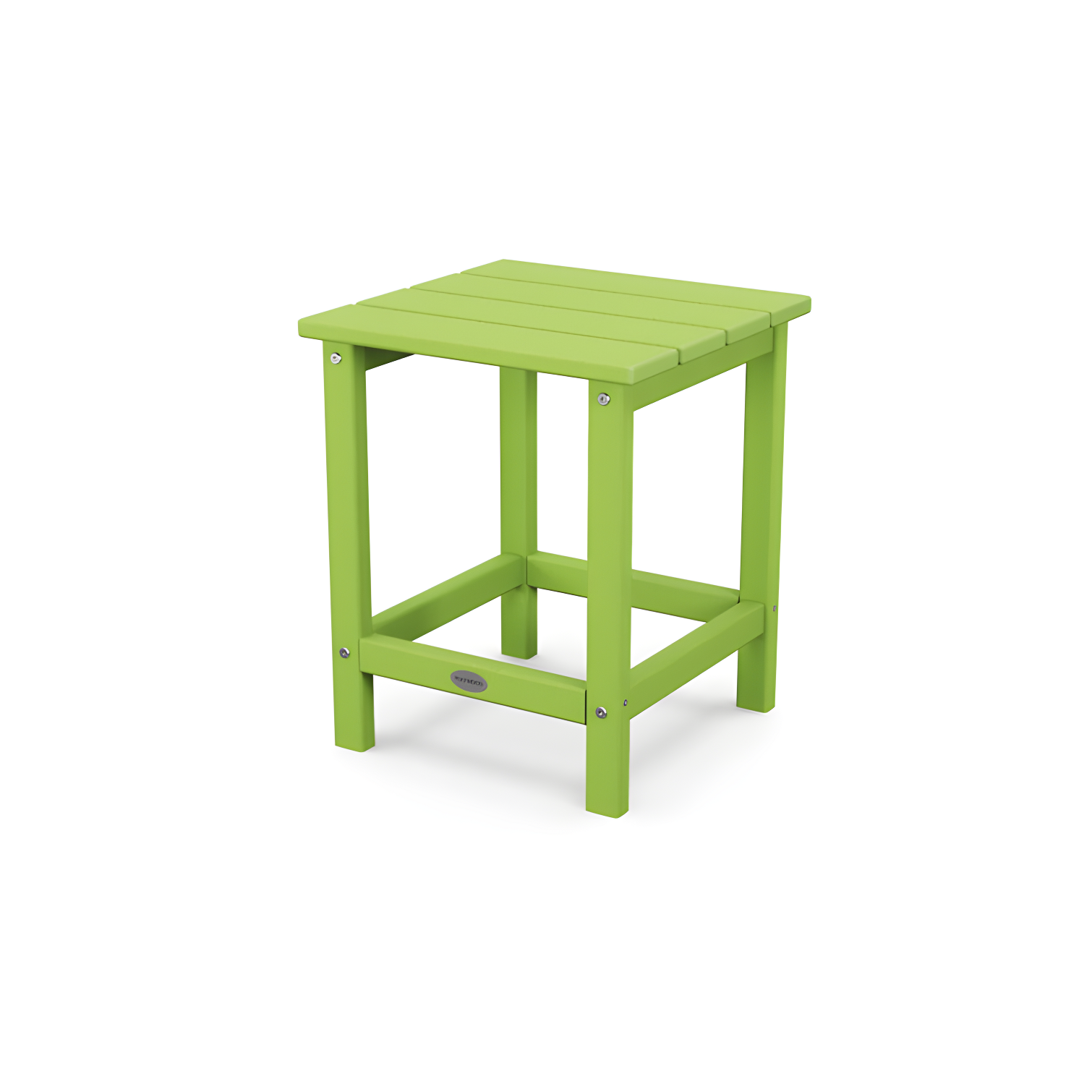 Long Island 18" Lime Green Polywood Side Table