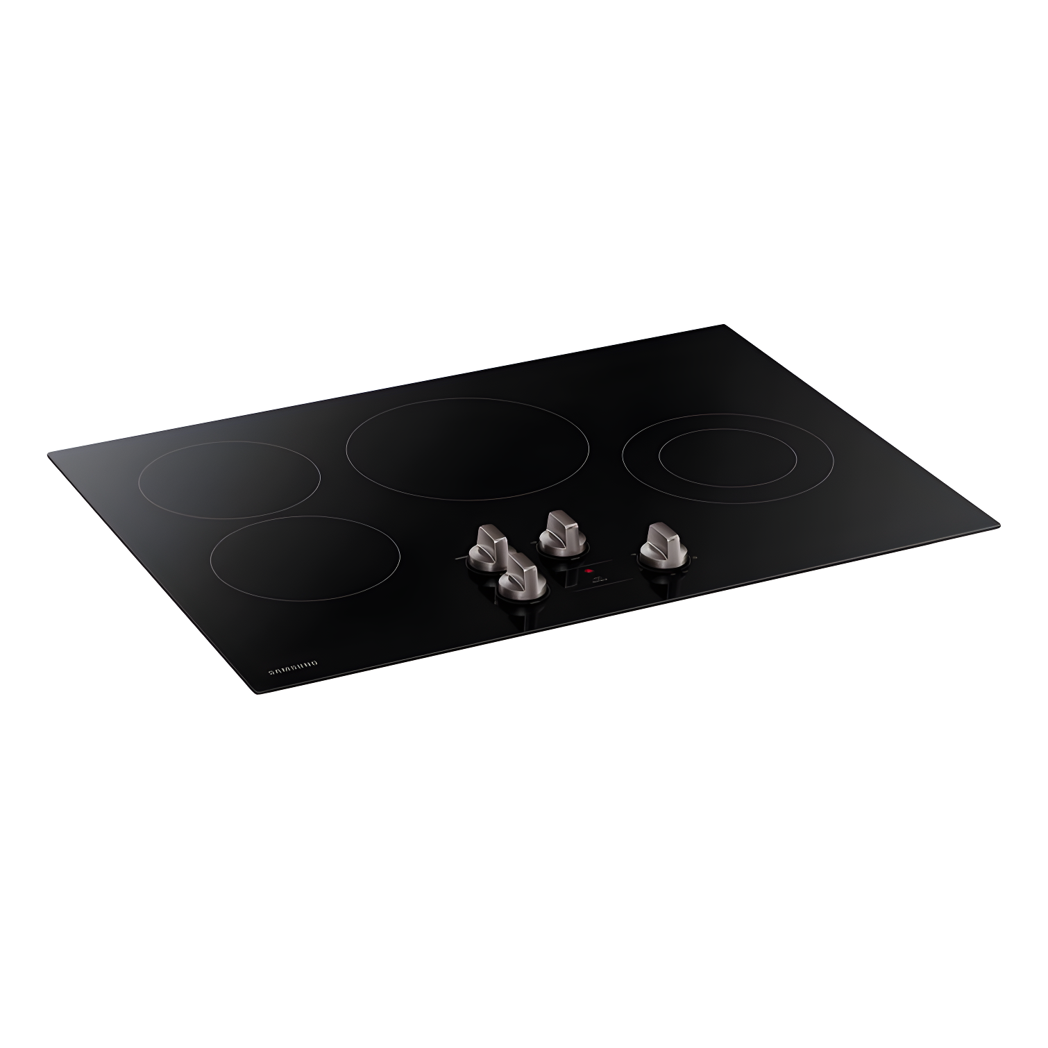 30" Black Ceramic Electric Cooktop with 4 Burners