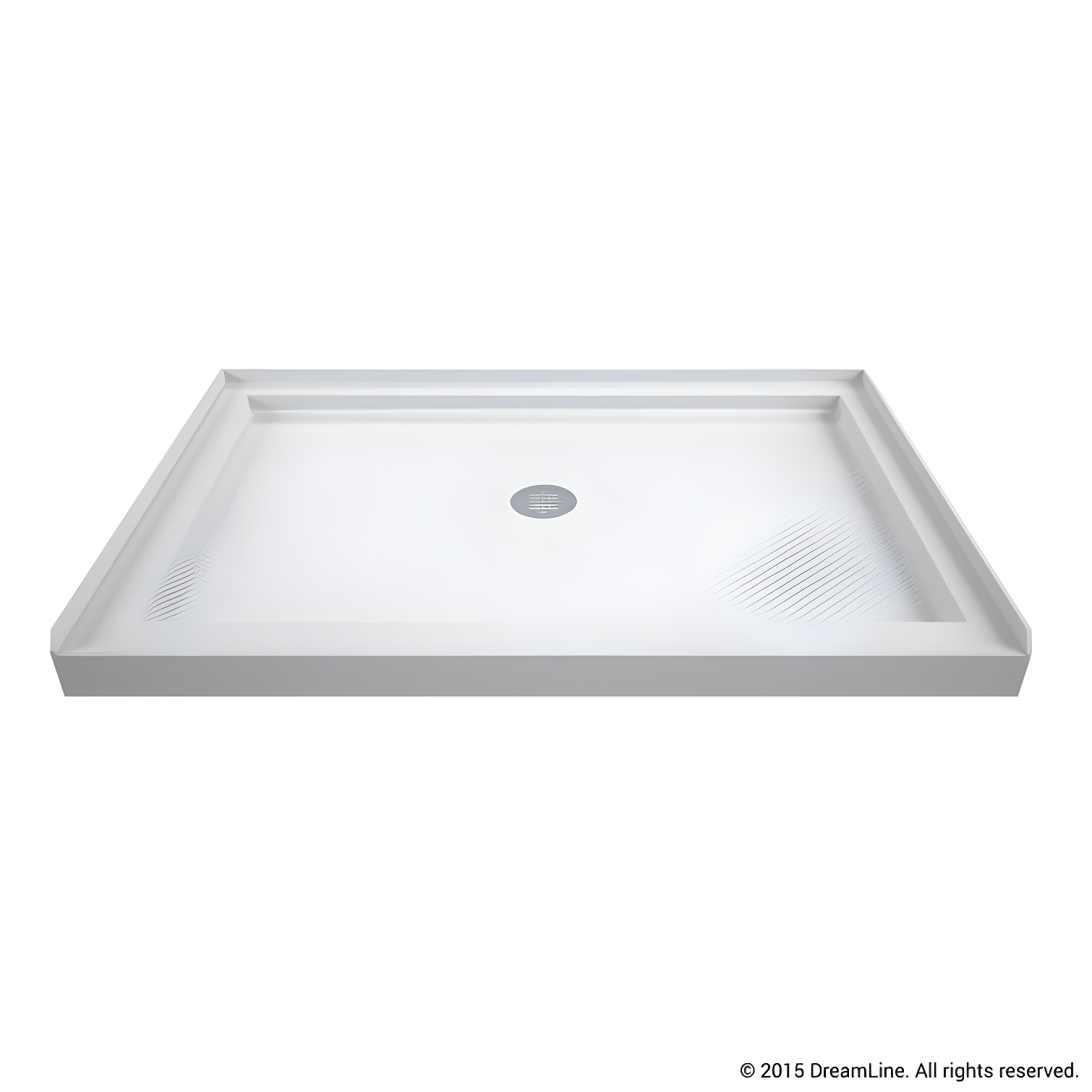 SlimLine 36" x 48" White Rectangular Shower Base