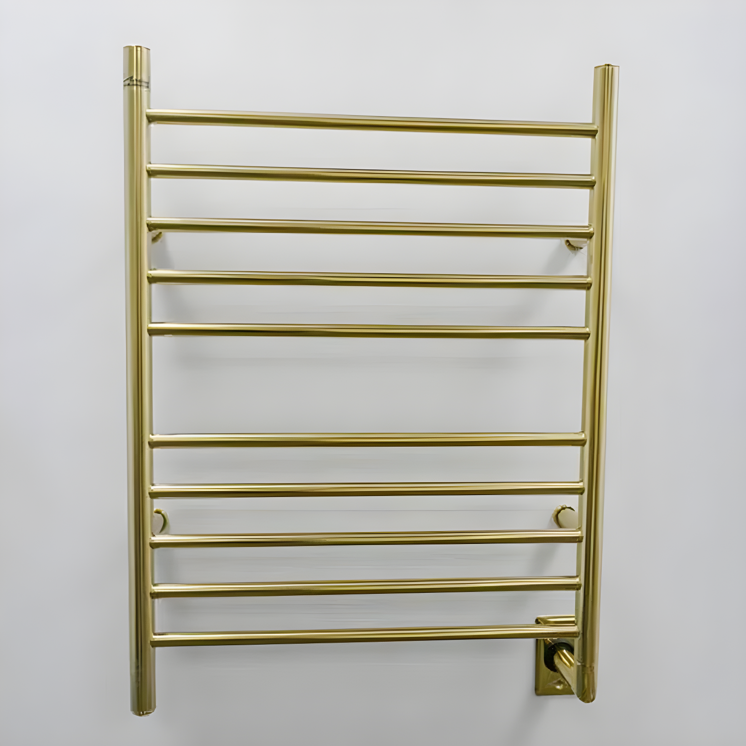 Polished Gold Stainless Steel Wall Mounted Towel Warmer