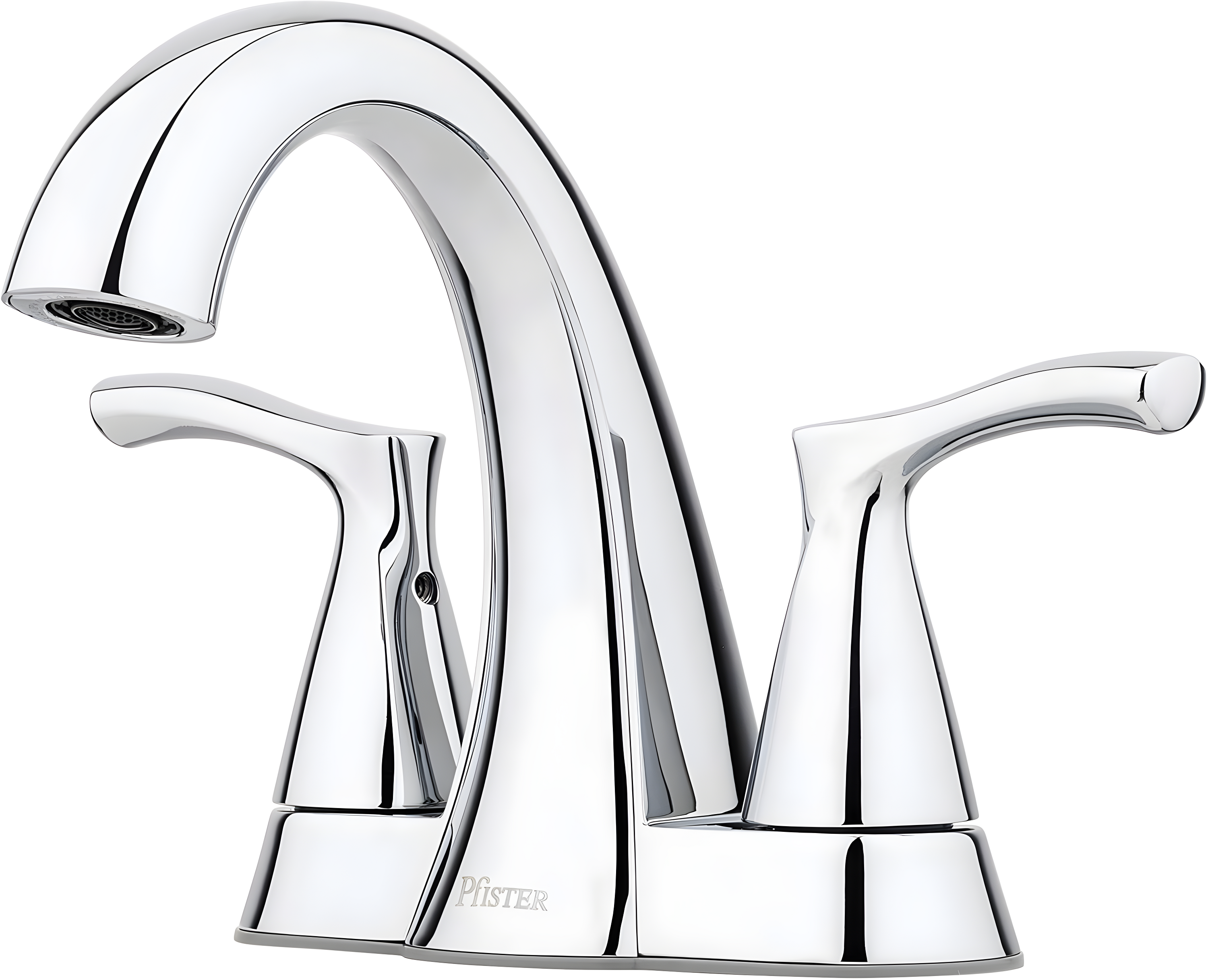 Masey Polished Chrome 2-Handle 4-in Centerset Bathroom Faucet