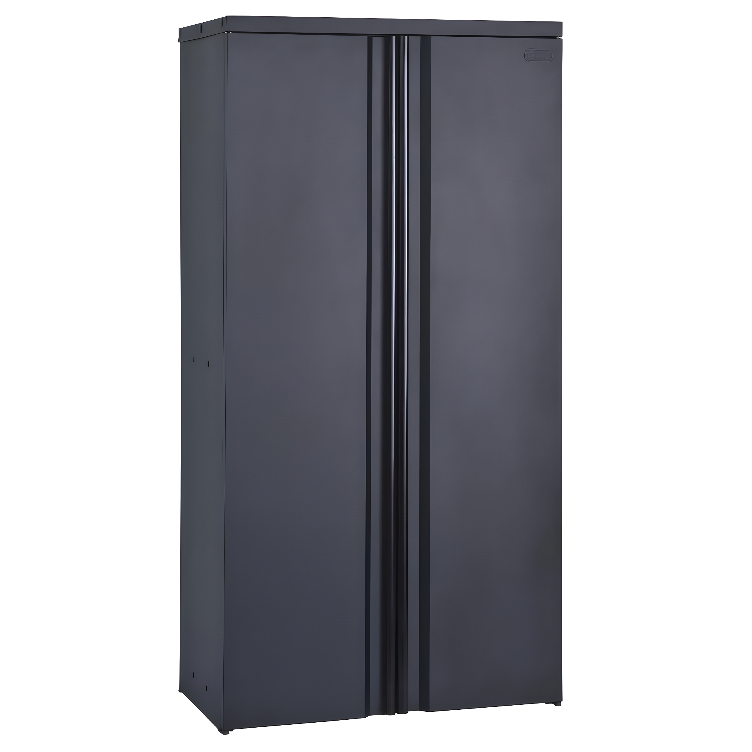 Black Freestanding Lockable Office Cabinet with Adjustable Shelving