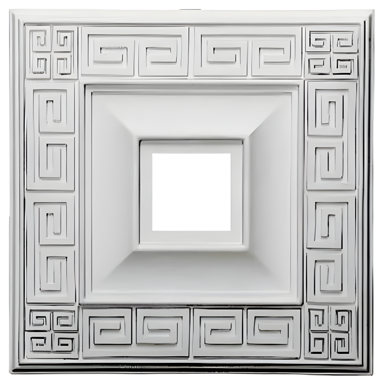 Eris 18'' Primed Square Ceiling Medallion