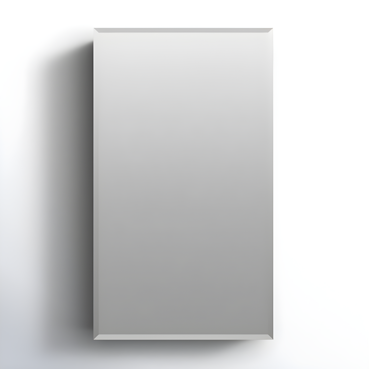 CLC 15" x 26" Frameless Aluminum Medicine Cabinet with Beveled Mirror