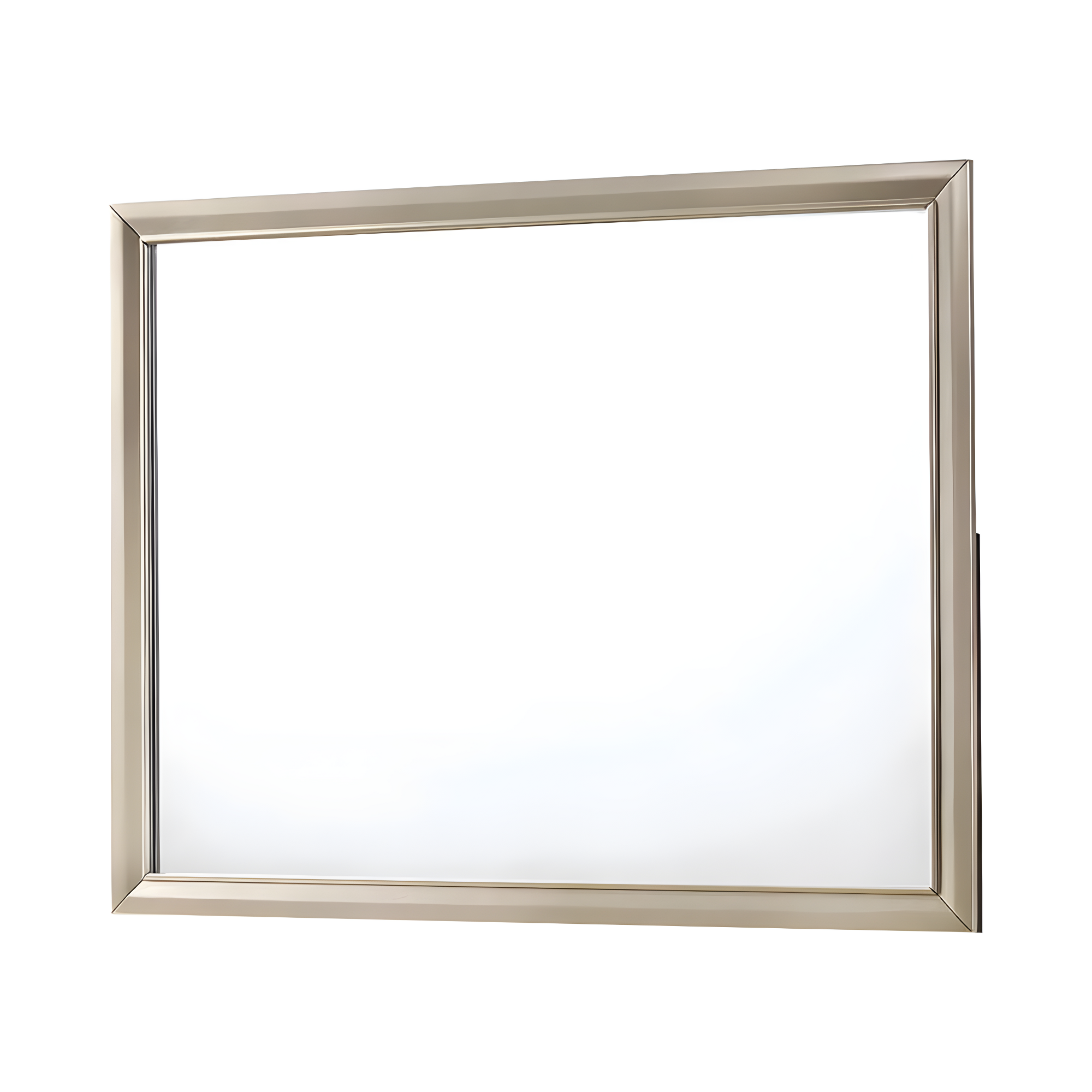 Champagne Gold Transitional Rectangular Dresser Mirror