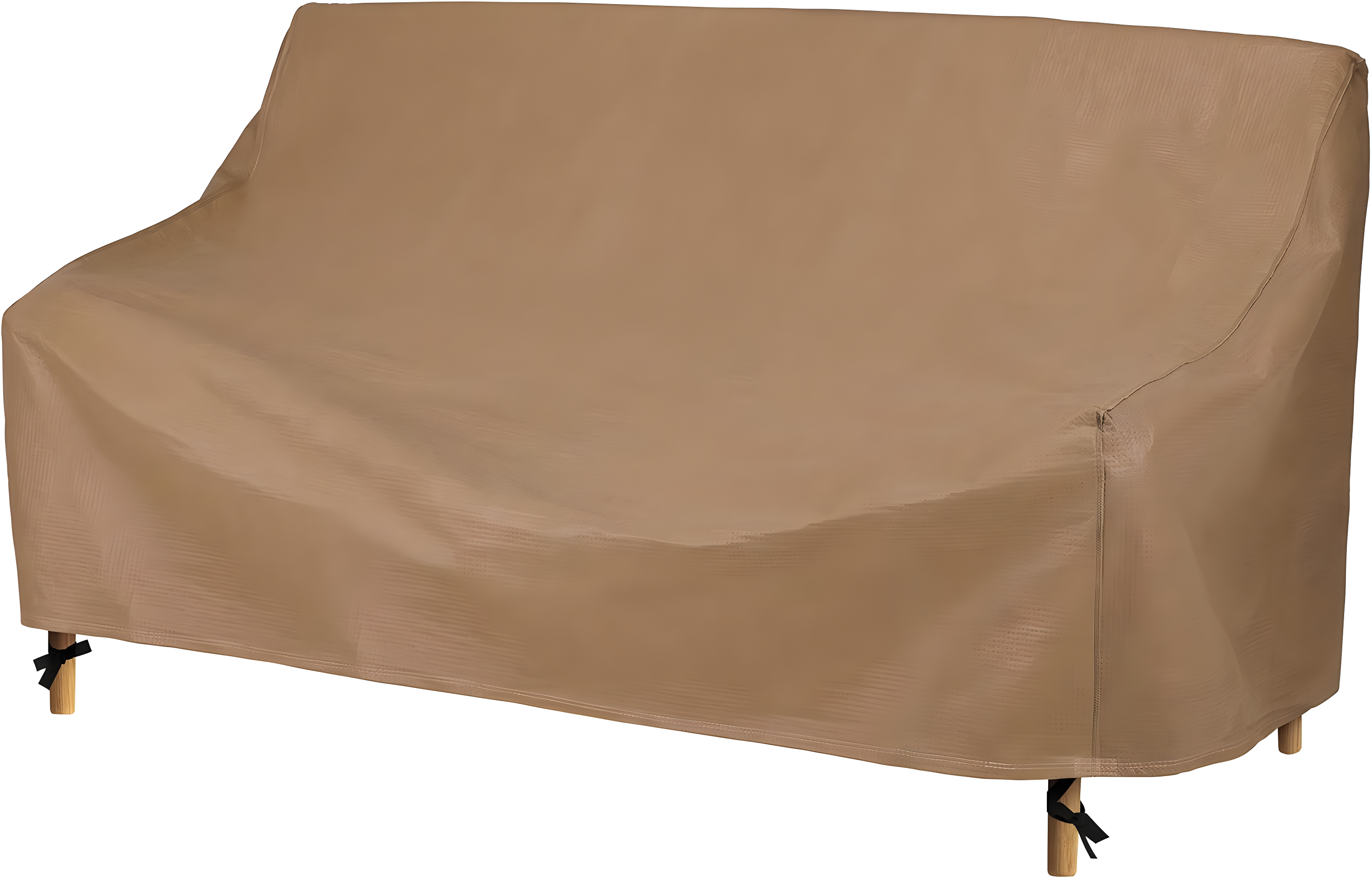 Essential Beige Water-Resistant Patio Sofa Cover, 79 Inch