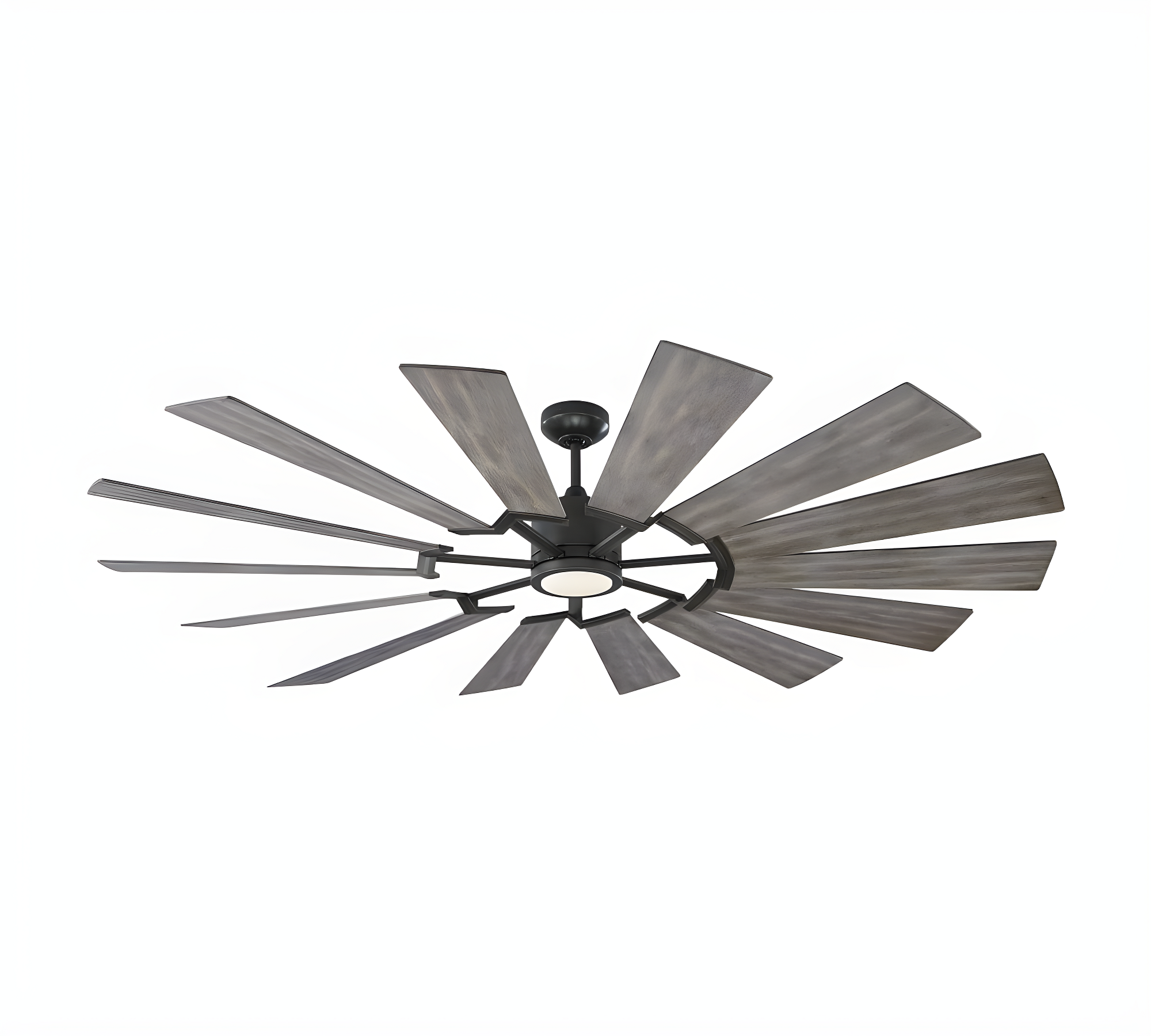 Prairie Grand 72" Aged Pewter LED Ceiling Fan with Remote