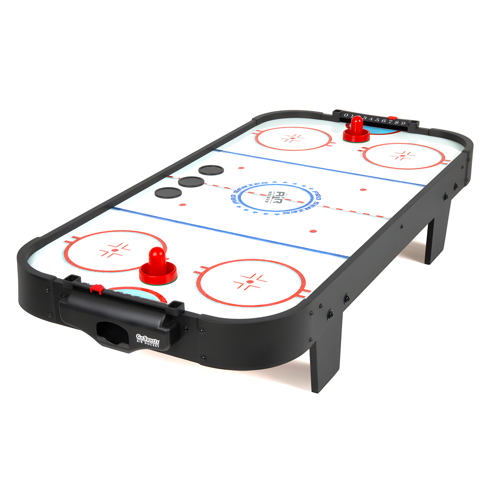 GoSports 40 Inch Table Top Air Hockey Game with Black Frame