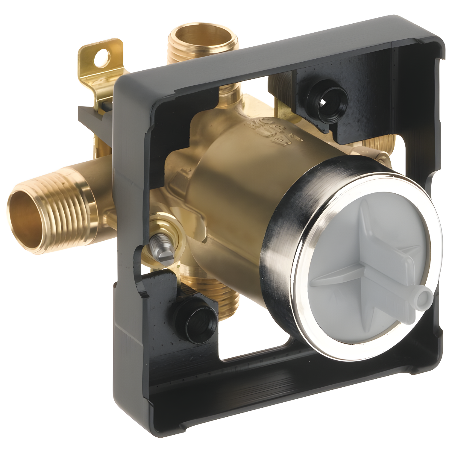 Universal Brass Tub/Shower Rough-In Valve with Stops