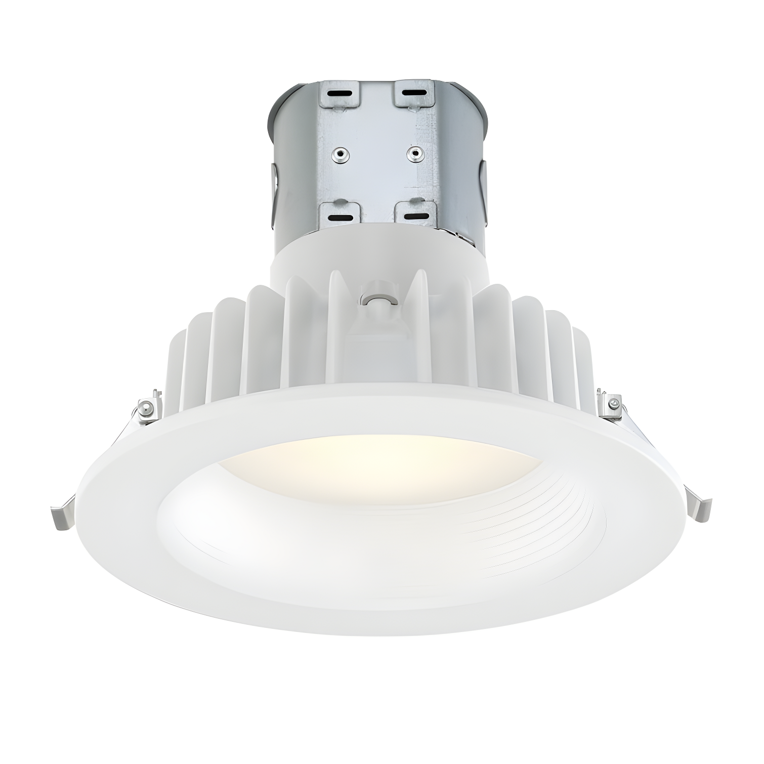 White Aluminum 6" LED Recessed Ceiling Light Kit