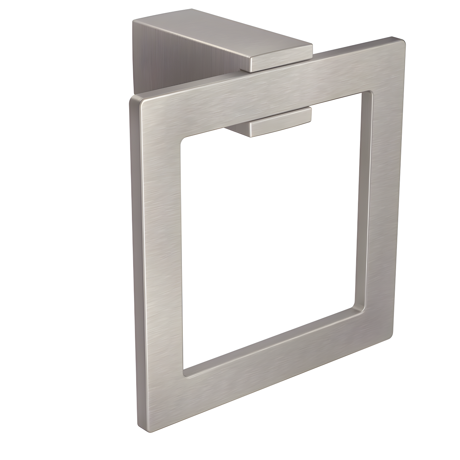 Brushed Nickel Modern Wall Mounted Towel Ring