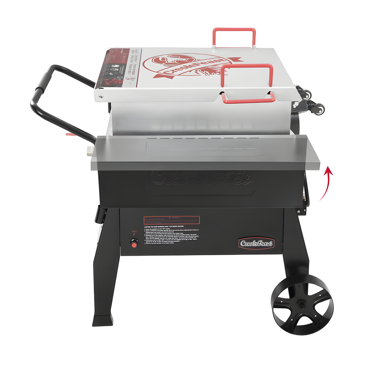 Black Aluminum Single Burner Propane Outdoor Stove