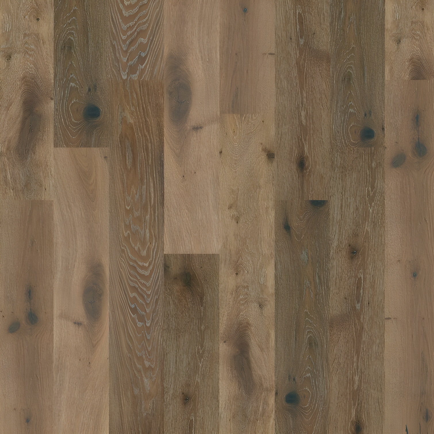 Castlewood Oak 7.5" Wide Wire Brushed Engineered Hardwood Flooring