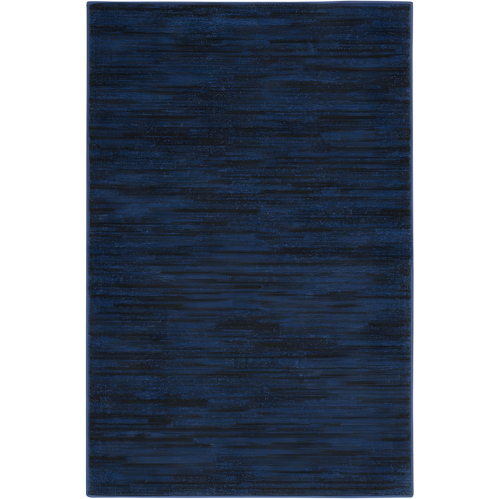 Essential Midnight Blue 2' x 4' Flat Woven Synthetic Area Rug