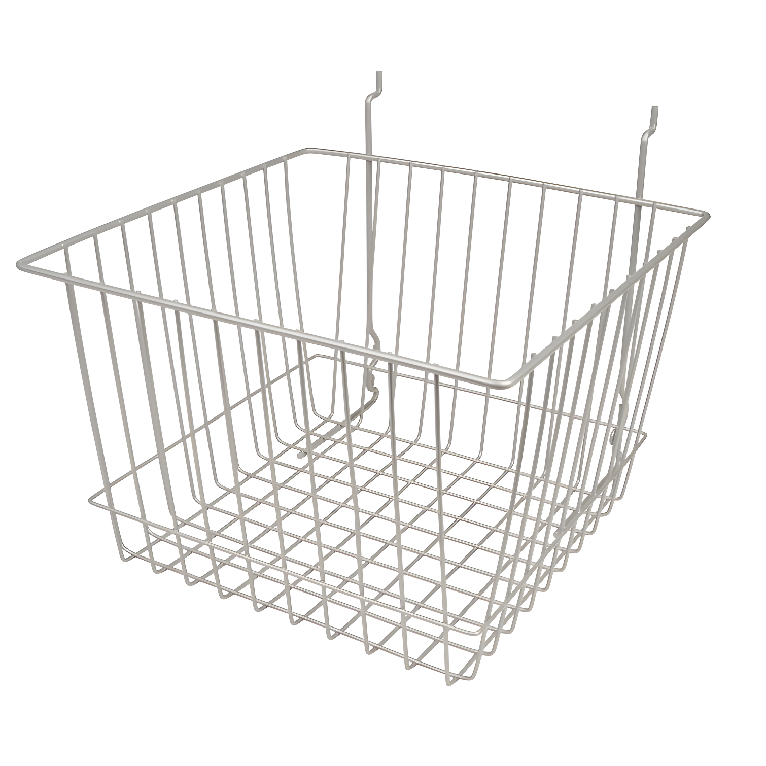 Chrome Rectangular Wire Gridwall Basket