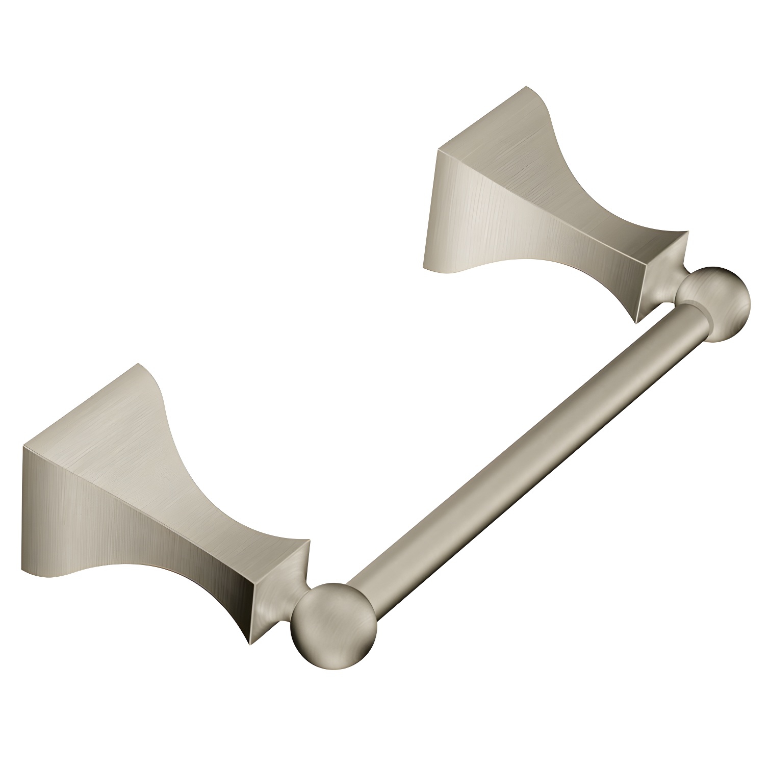 Brushed Nickel Modern Pivoting Toilet Paper Holder