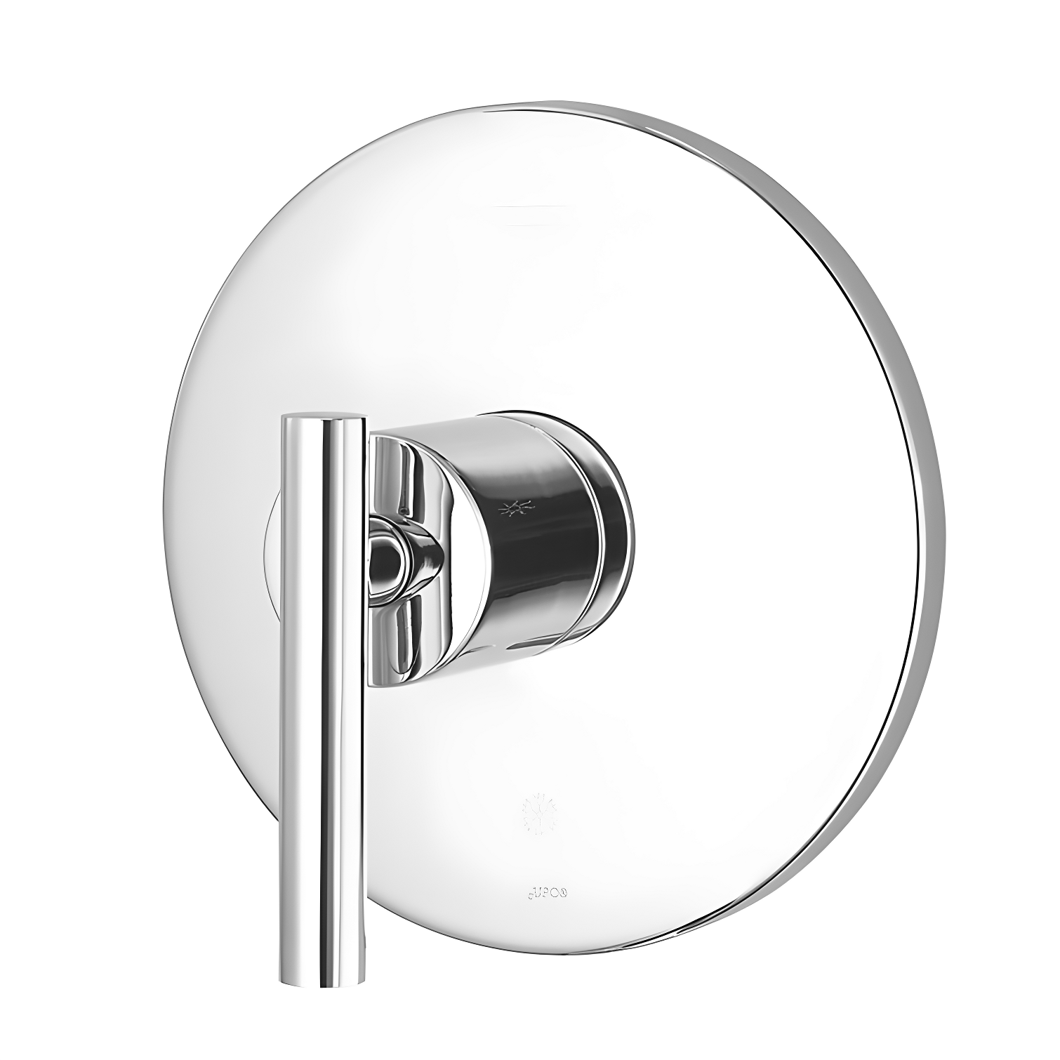 Sleek Polished Chrome Wall-Mounted Faucet Lever