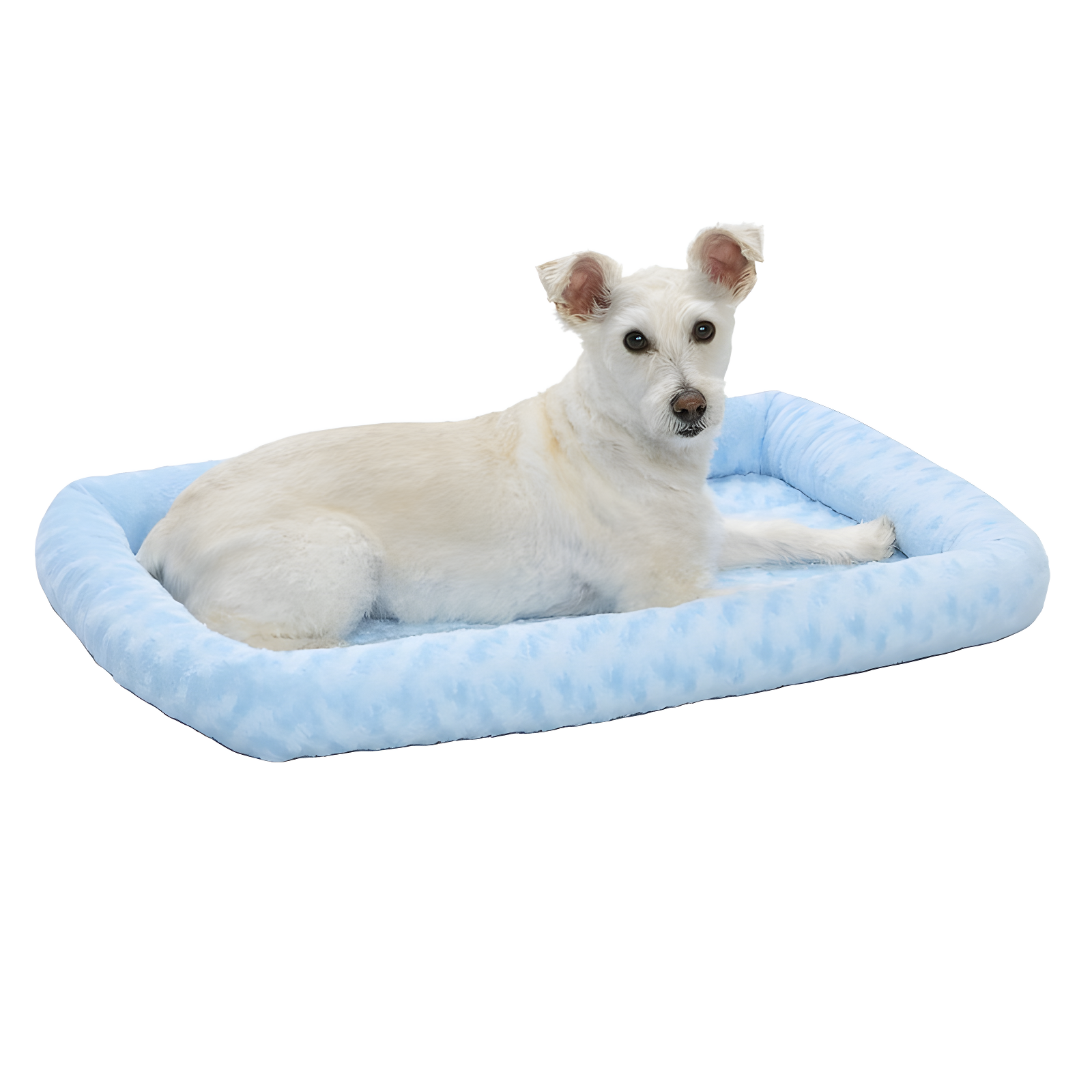 X-Small Blue Polyester Outdoor Bolster Pet Bed